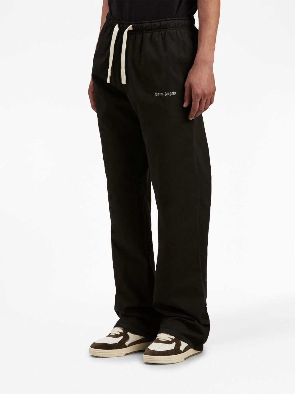 logo-print drawstring track pants - 4