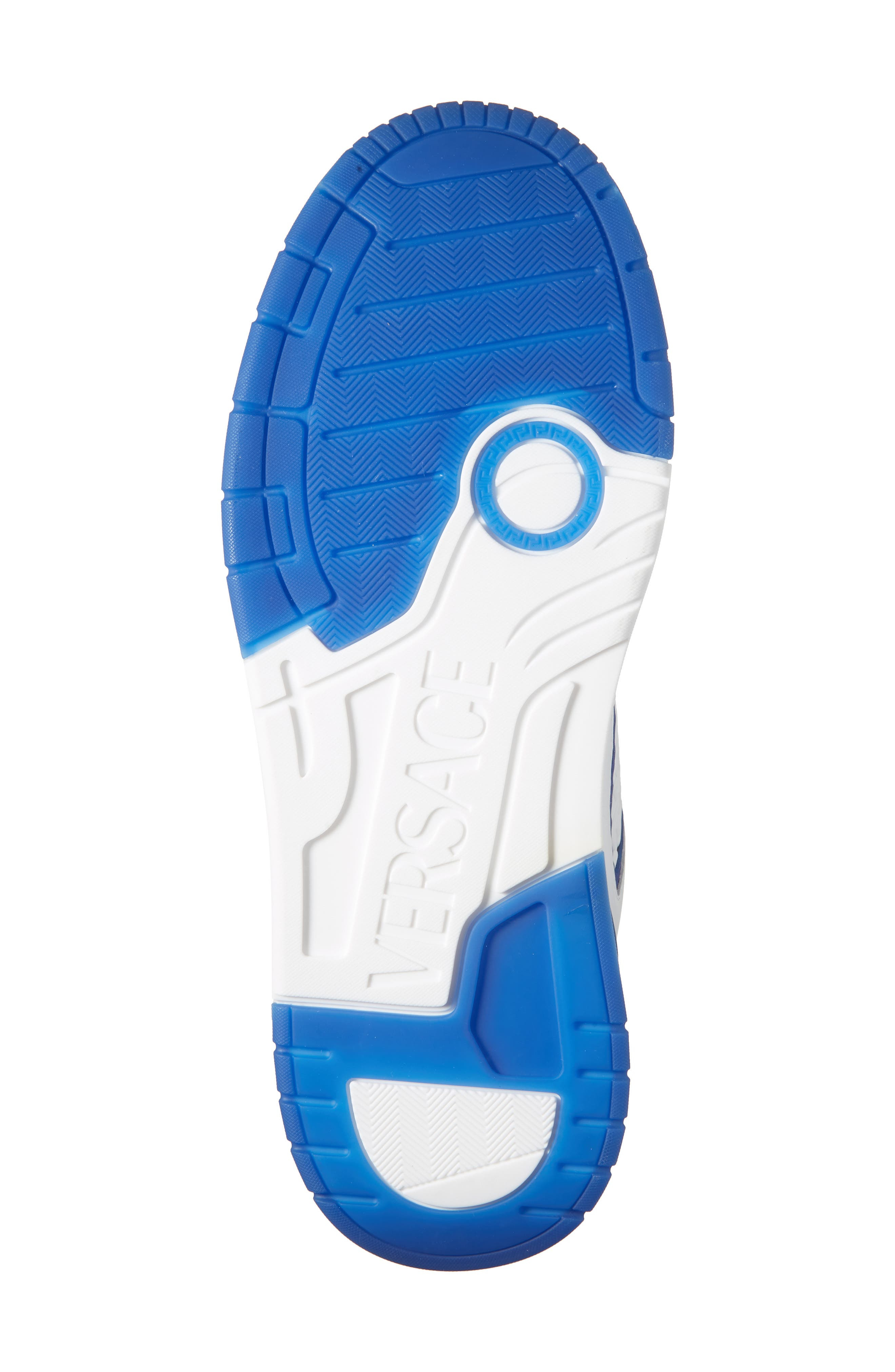 Versace Logo Sneaker in White Royal Blue at Nordstrom - 6