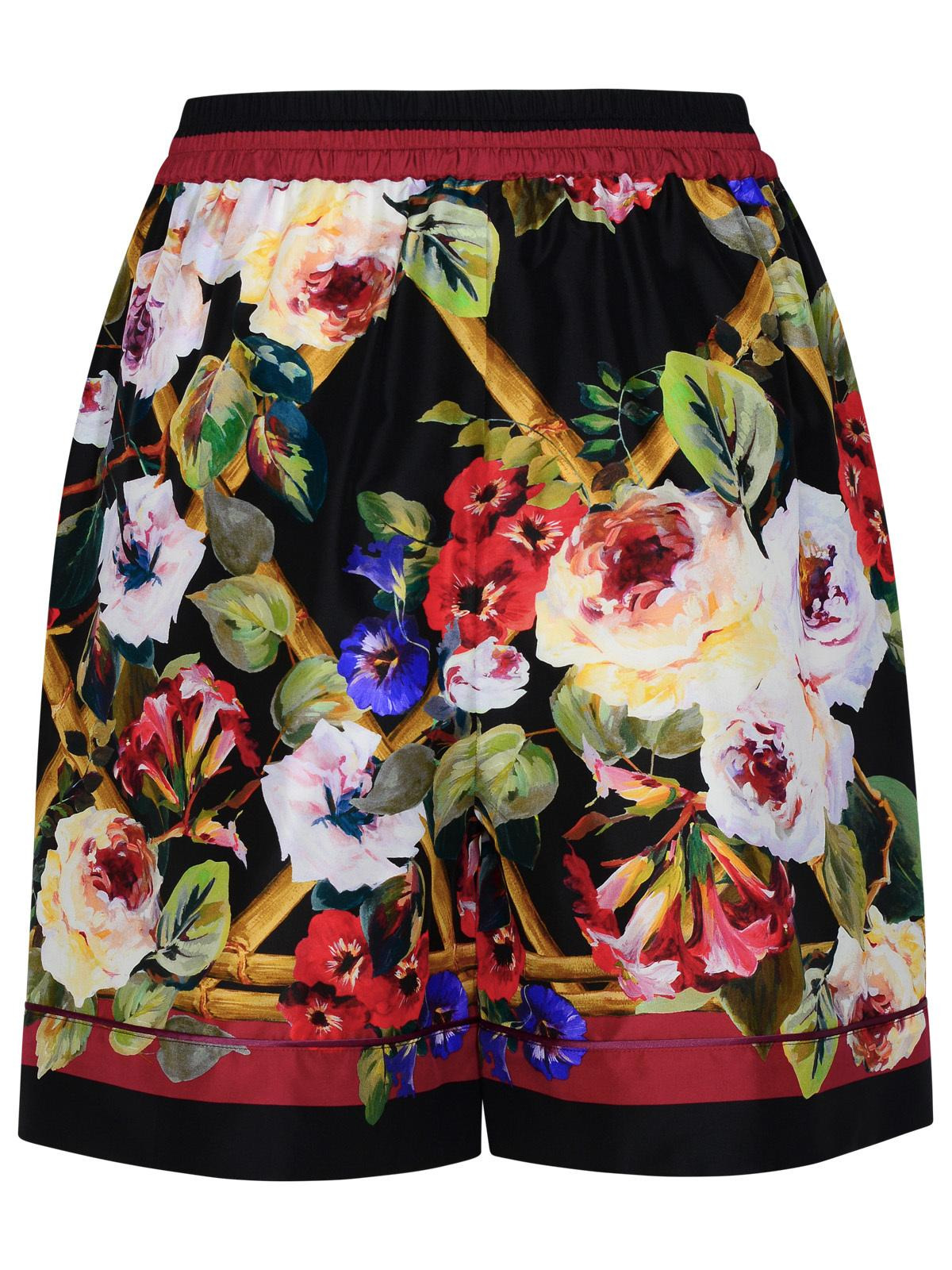 Dolce & Gabbana Multicolor Silk Shorts Women - 3