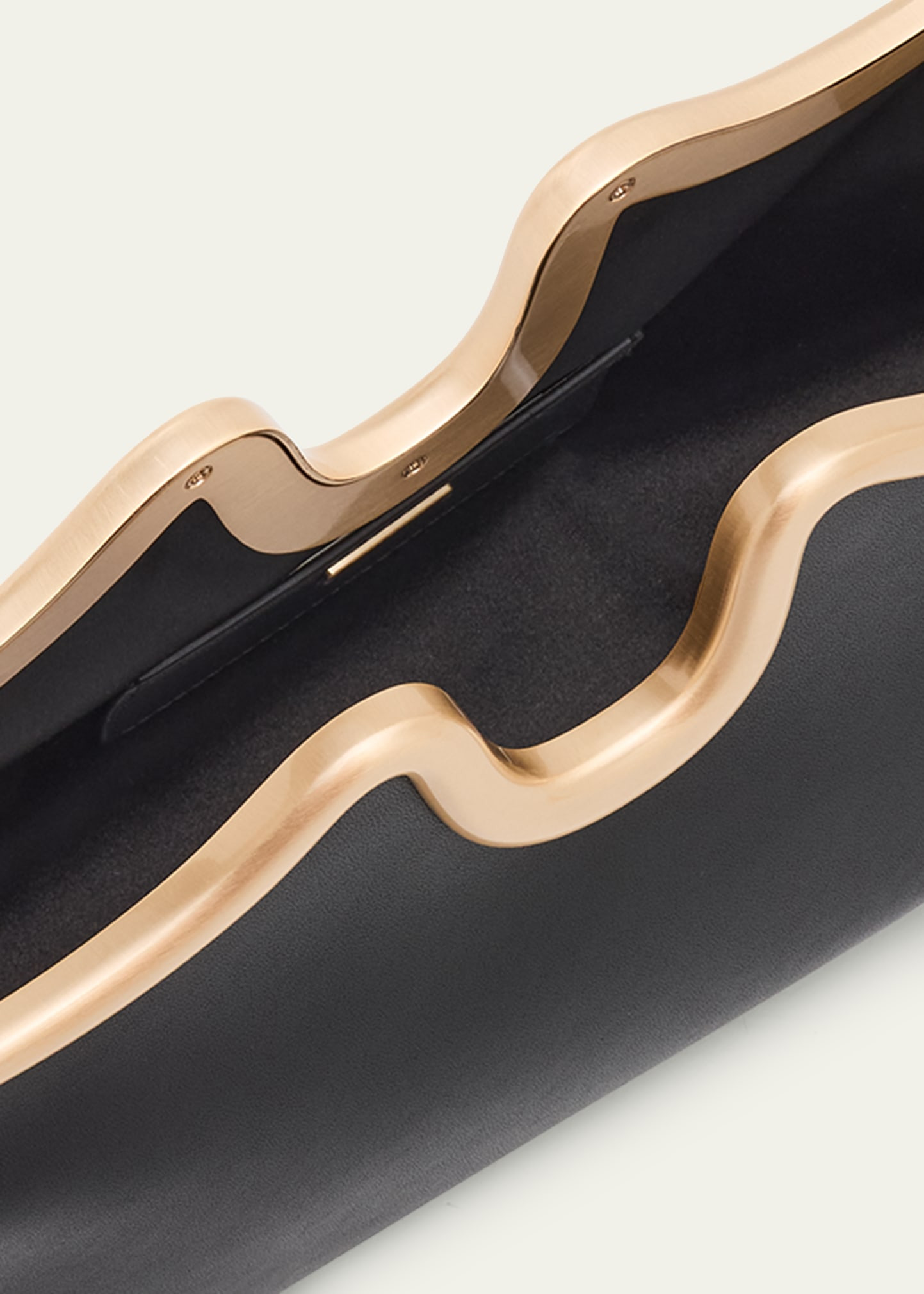 Valma Sculptural Leather Clutch Bag - 4