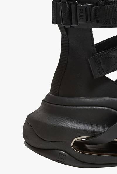 Balmain Black leather B-Bold sandal sneakers outlook