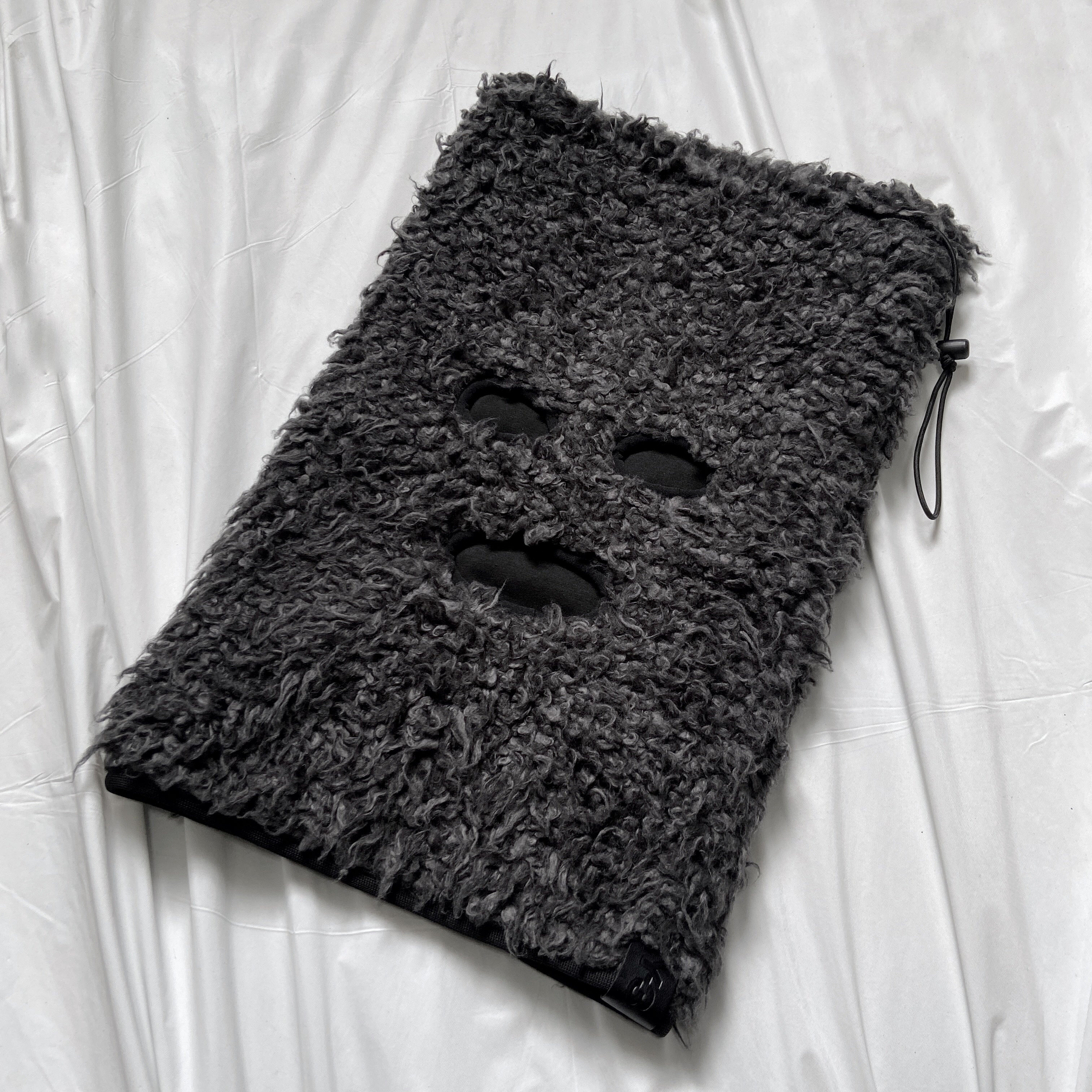 Y-3 Fall 2014 Yohji Yamamoto X Adidas Fur Balaclava Neckwarmer - 7