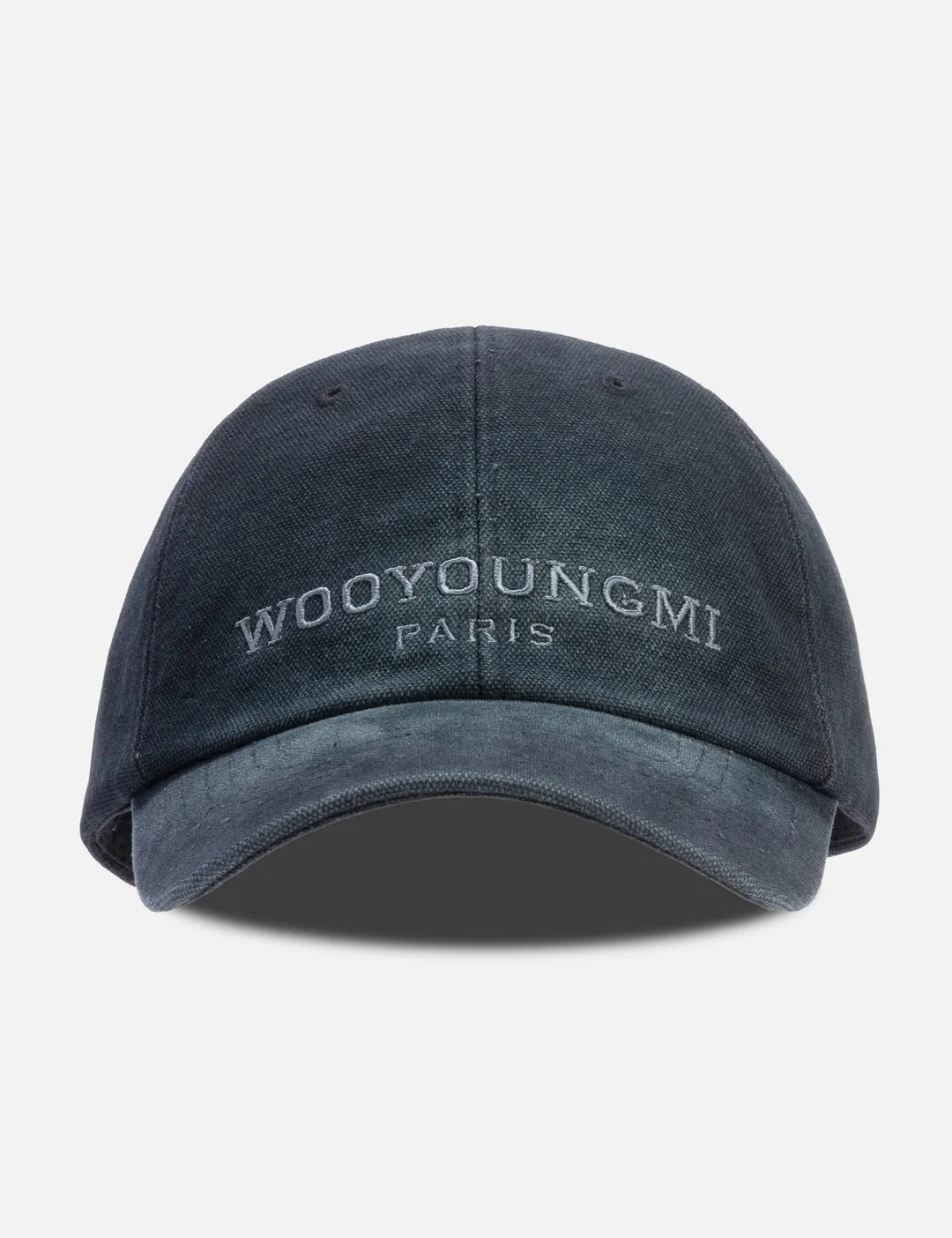 NAVY DYED LOGO BALL CAP - 1