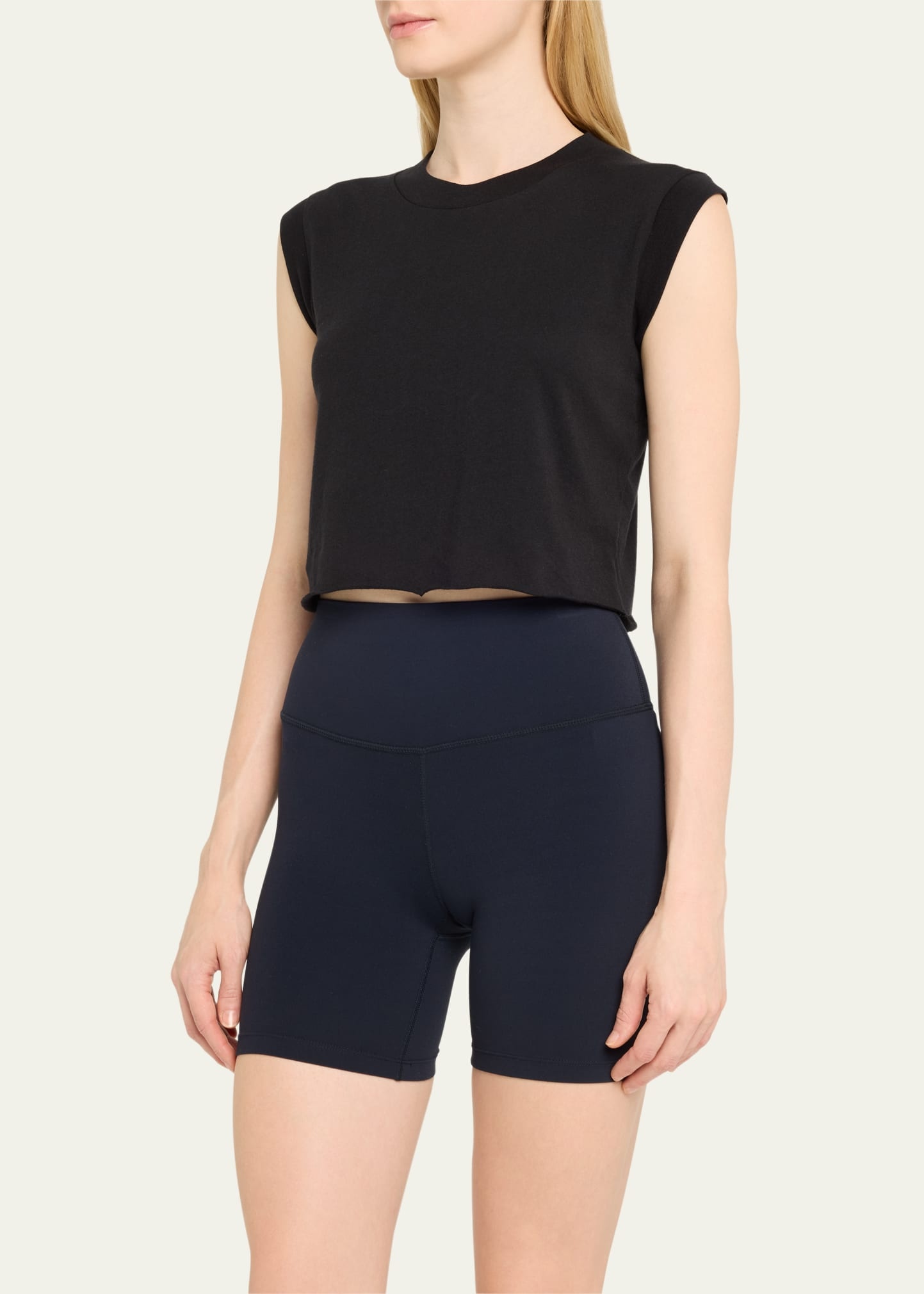 Cropped Muscle Tank Top - 4