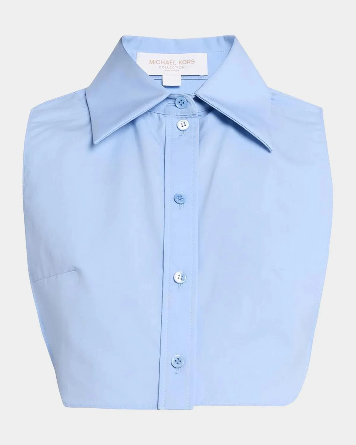 Point-Collar Cotton Poplin Dickey - 1