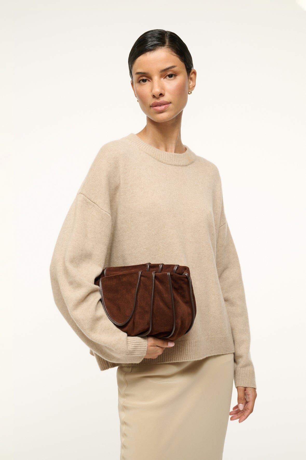 STAUD WELLS BAG MAHOGANY - 2