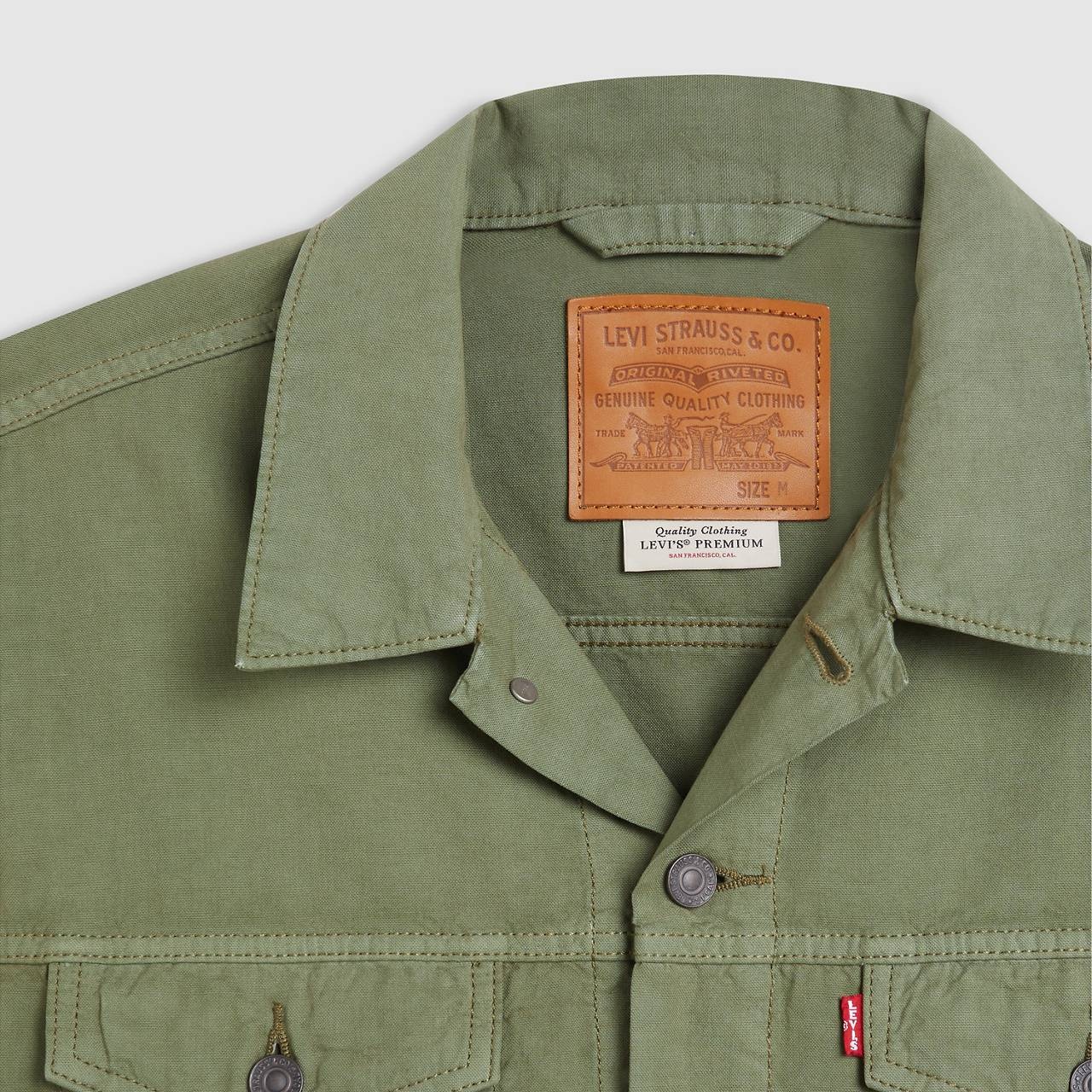 RELAXED FIT LINEN TRUCKER JACKET - 7