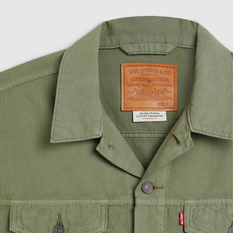 RELAXED FIT LINEN TRUCKER JACKET 7