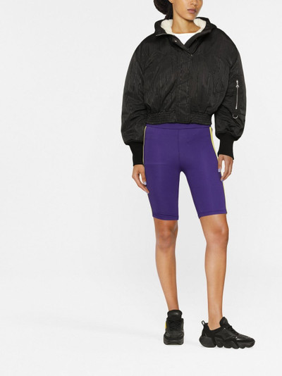 DSQUARED2 high-waist logo-tape shorts outlook