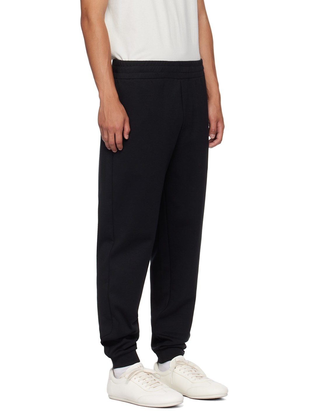 Black Plaque Sweatpants - 2