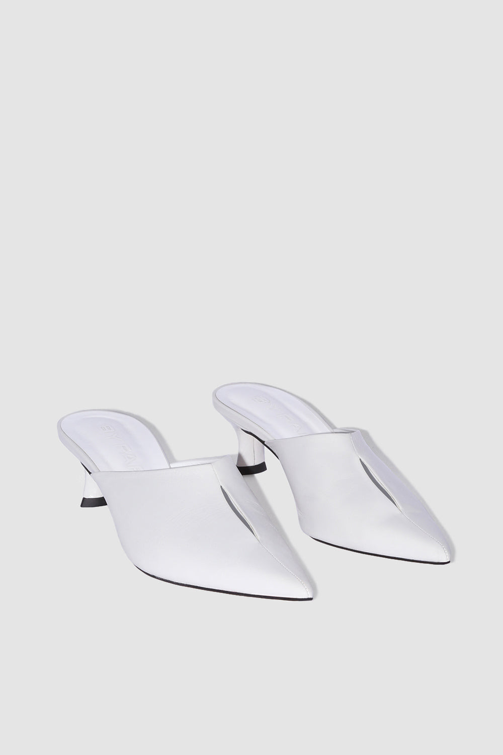 Luciana Burrata Creased Calf Leather Mule - 2