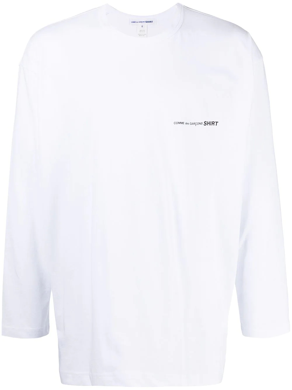 logo-print long-sleeve top - 1