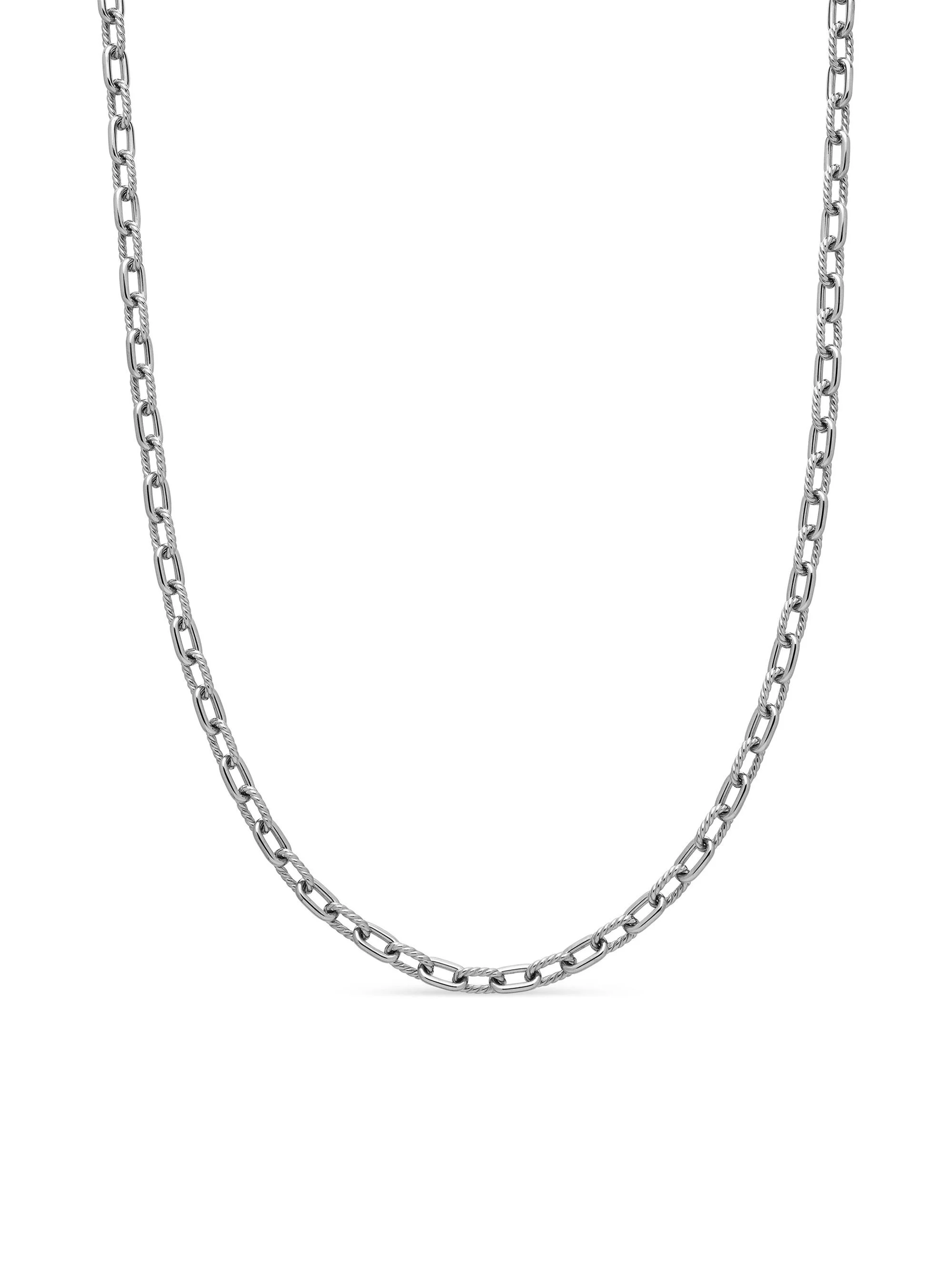 Men's DY Madison Chain Necklace in Sterling Silver, 6mm - Silver - 1