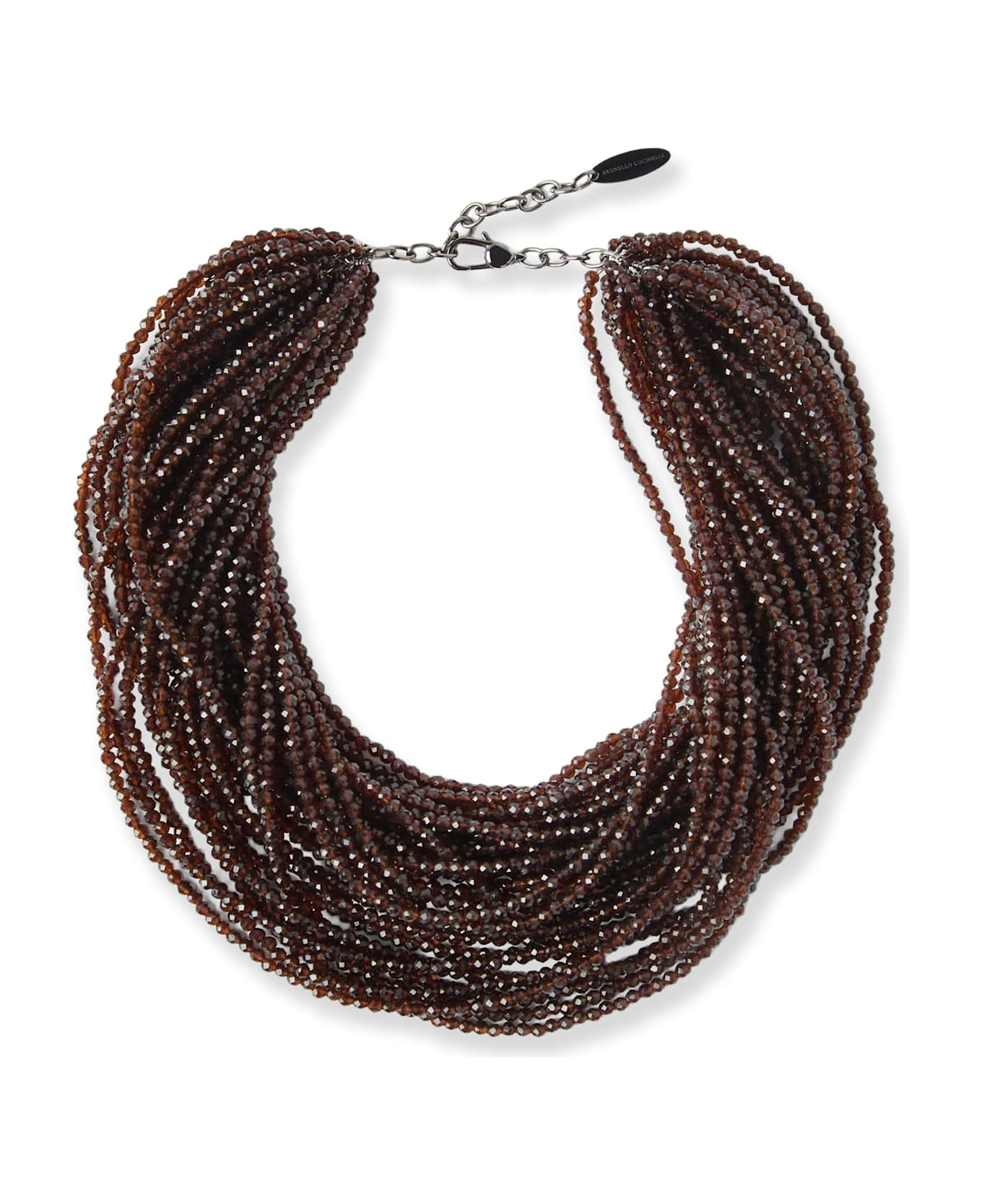 Glass And Silver Necklace - 1