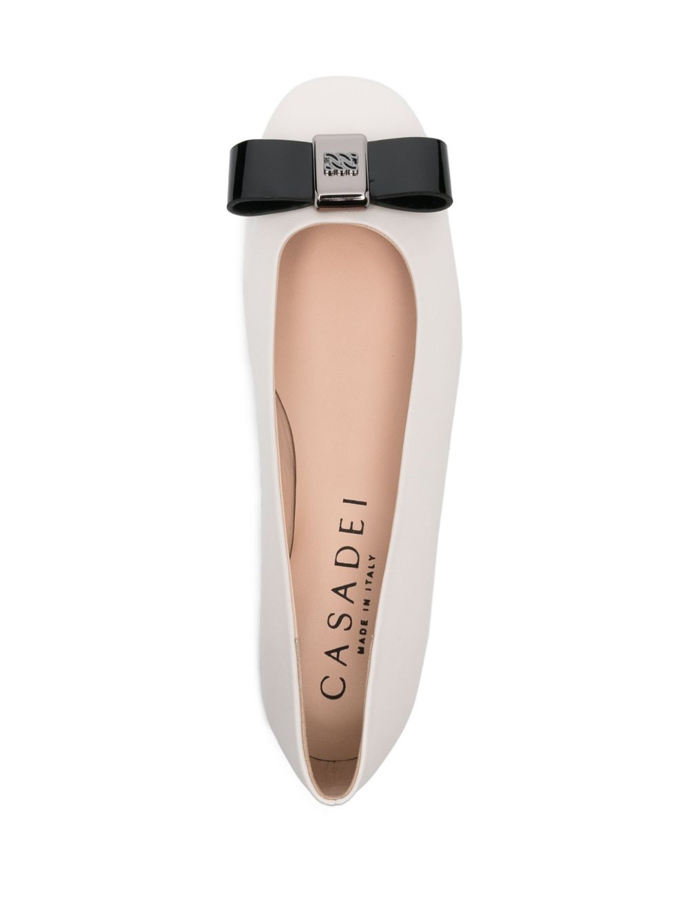 logo-plaque ballet flats - 4