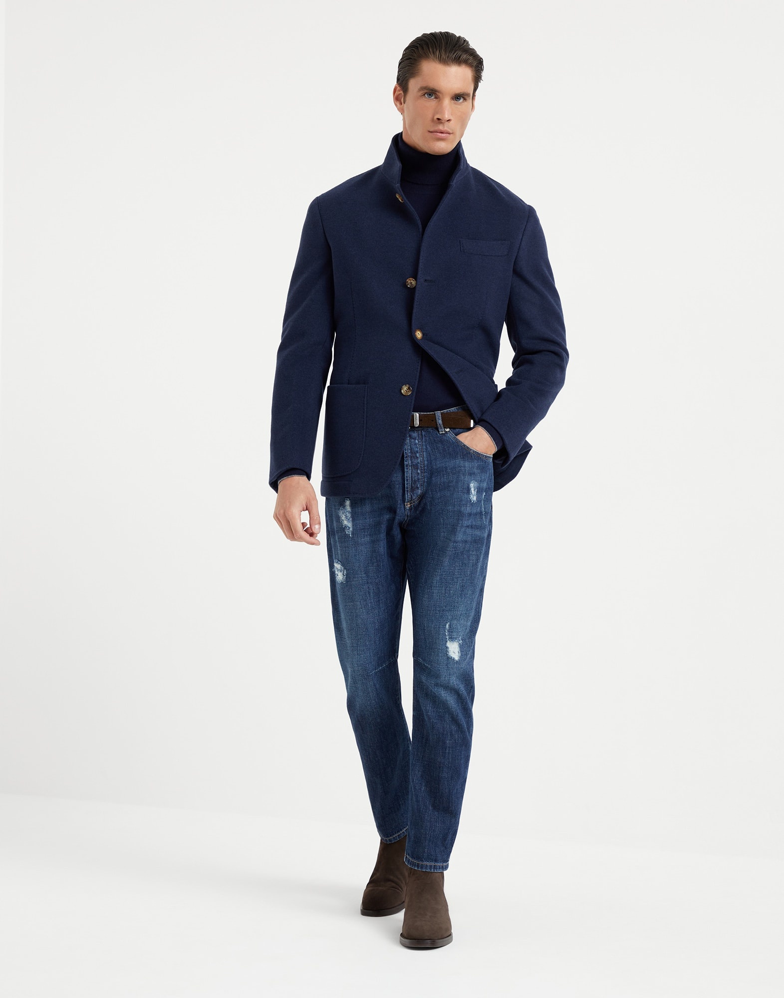 Water-resistant lightweight cashmere jacket-style outerwear - 5