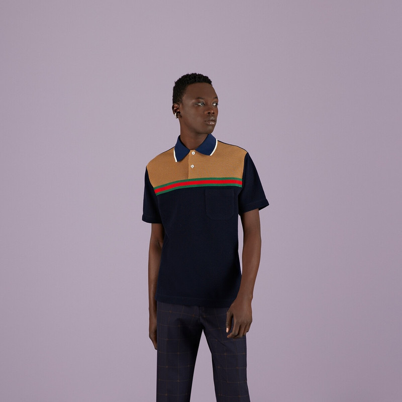 Wool jersey polo shirt 5