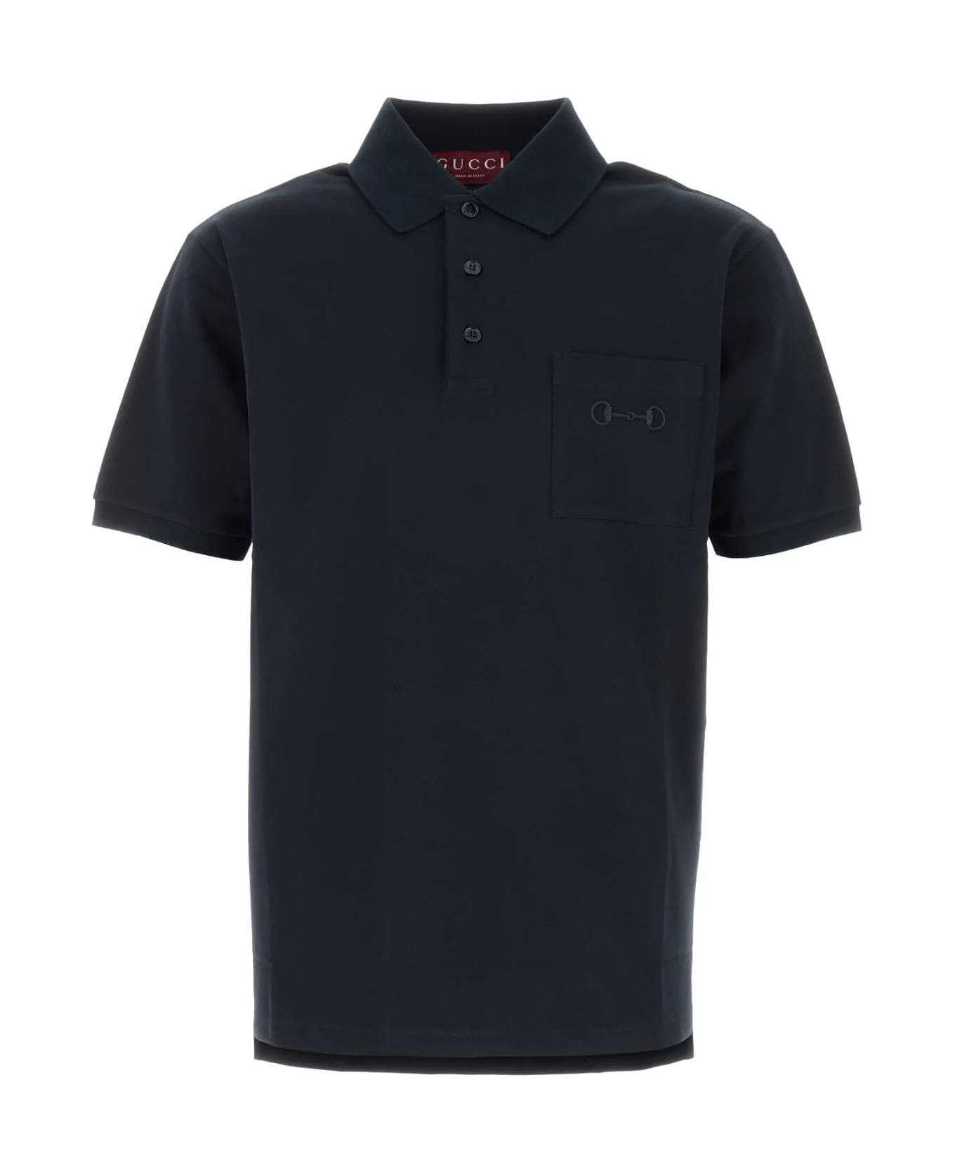 Midnight Blue Stretch Piquet Polo Shirt - 1
