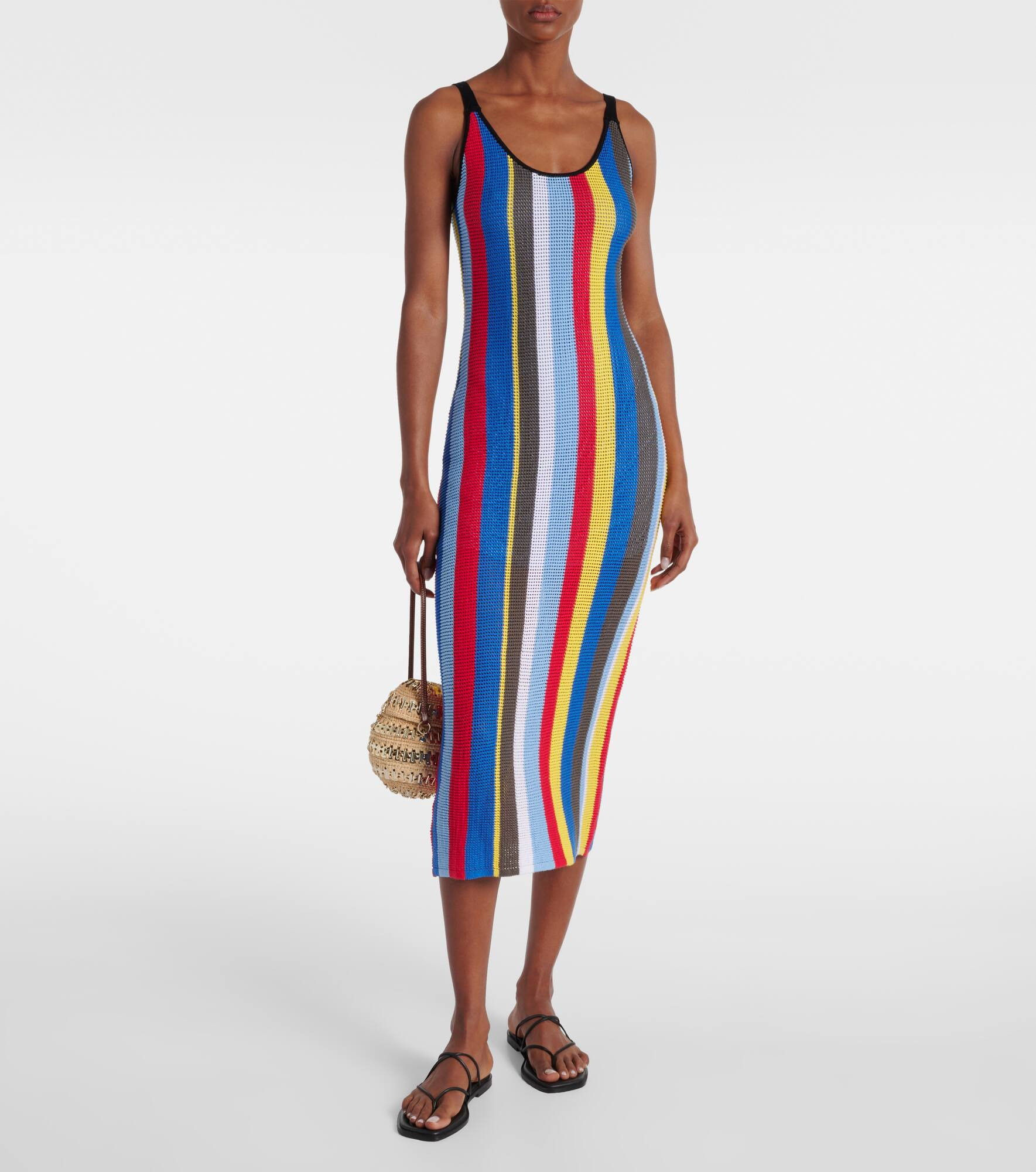 Jessica striped crochet midi dress - 2