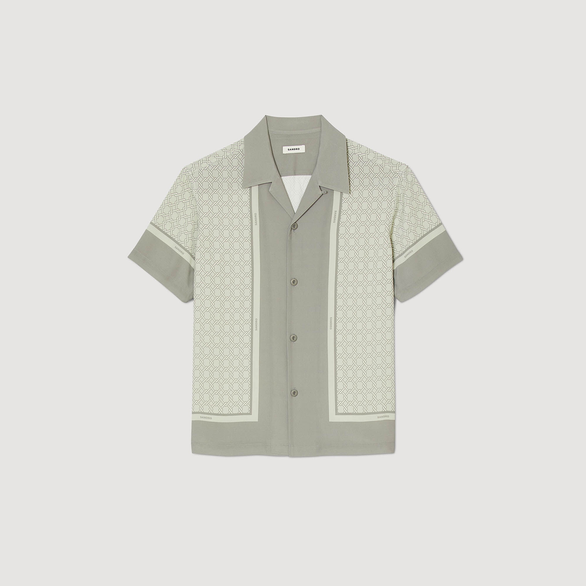 SHORT-SLEEVED PATTERNED SHIRT - 1