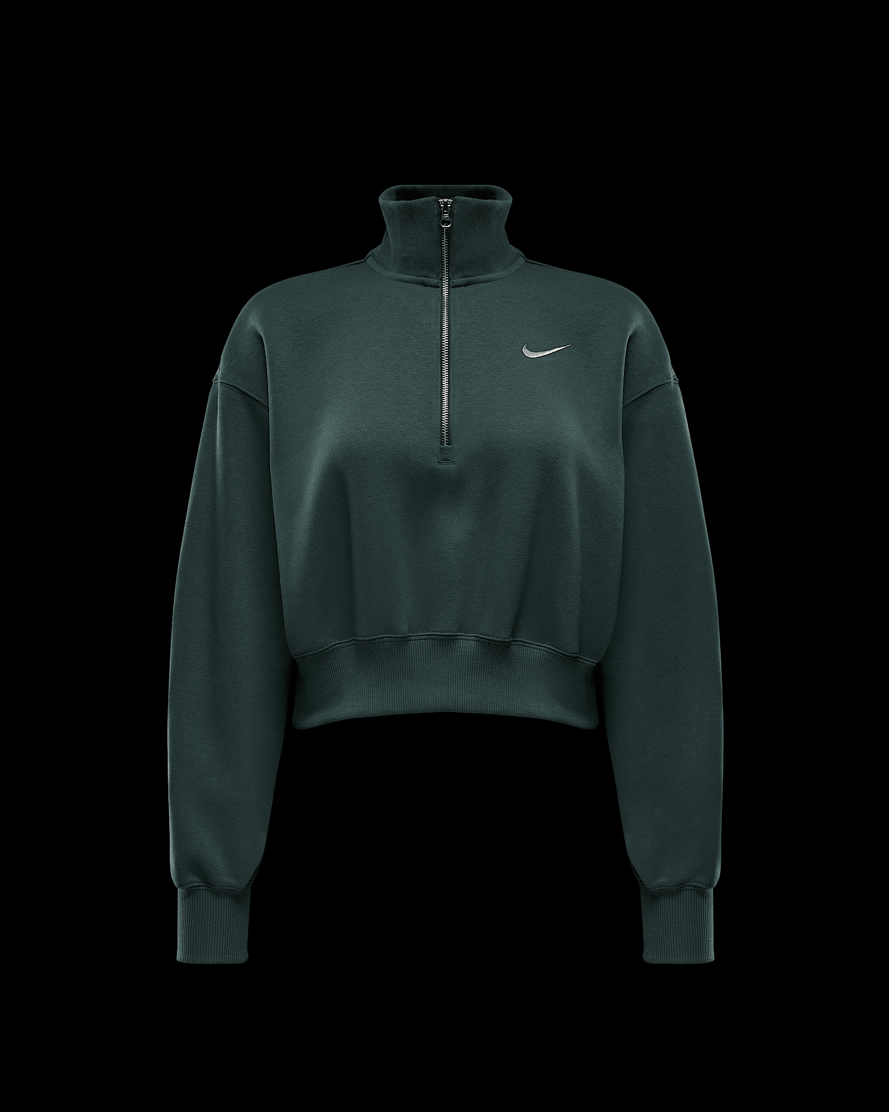 Nike Sportswear Phoenix Fleece Women's 1/2-Zip Cropped Sweatshirt - 6
