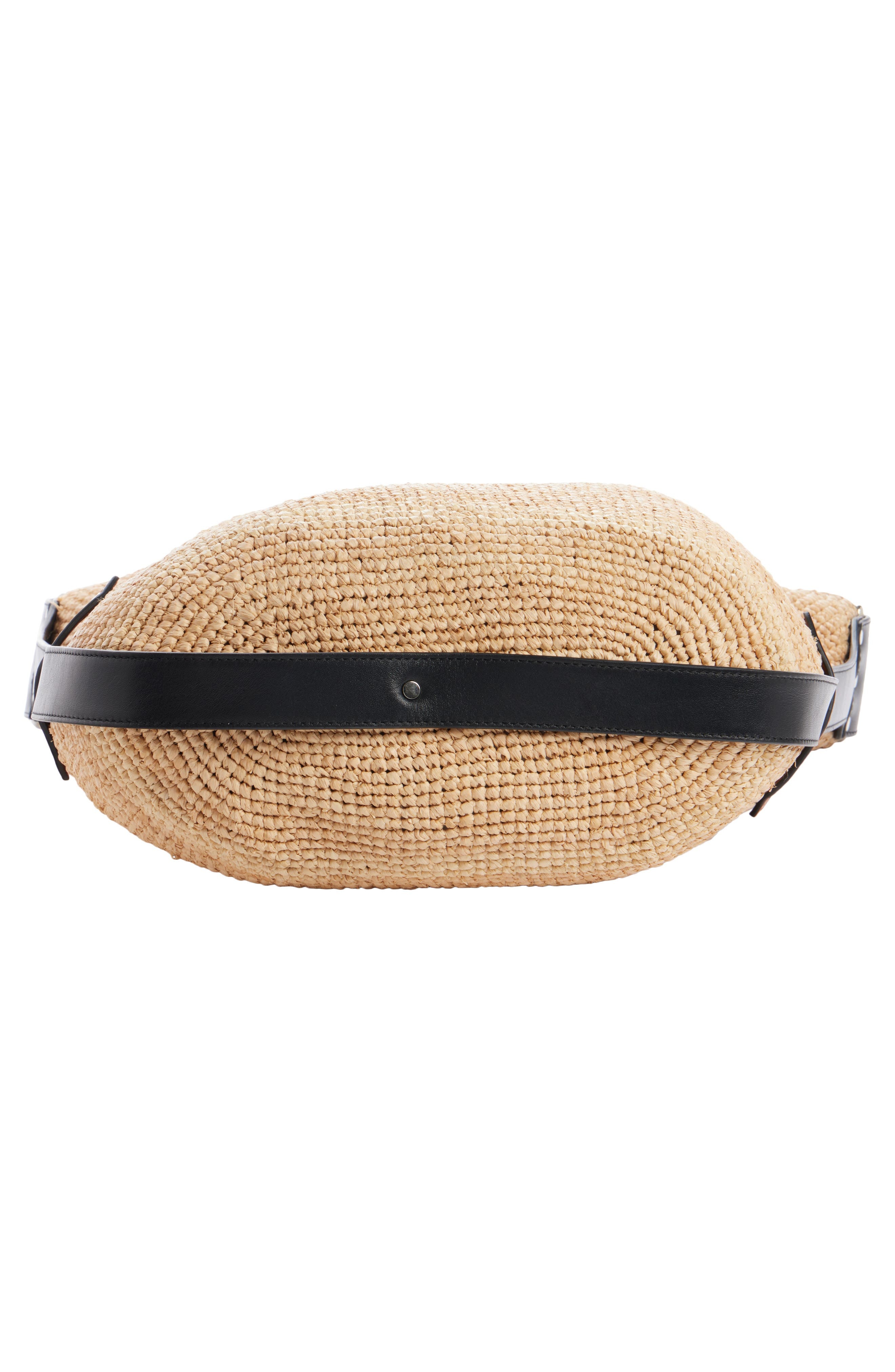 Isabel Marant Bayia Raffia Bucket Bag in Natural/Cognac at Nordstrom - 5