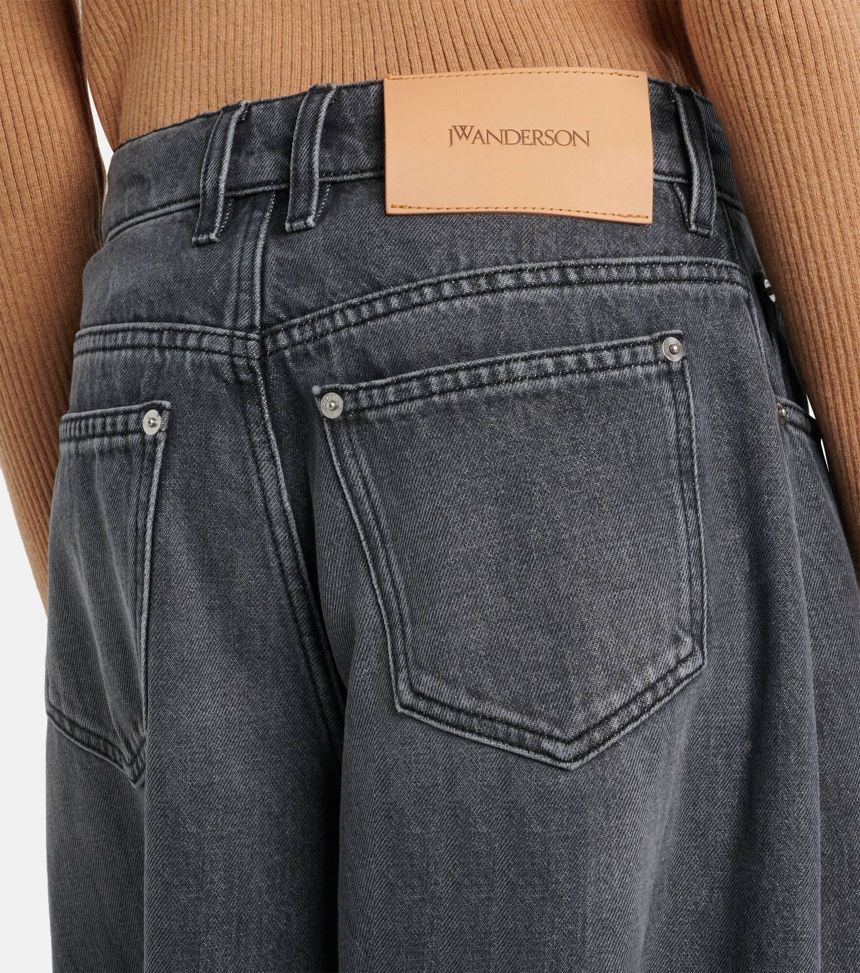 Mid-rise wide-leg jeans - 6