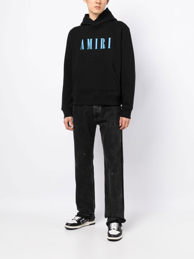 AMIRI logo-print cotton hoodie outlook