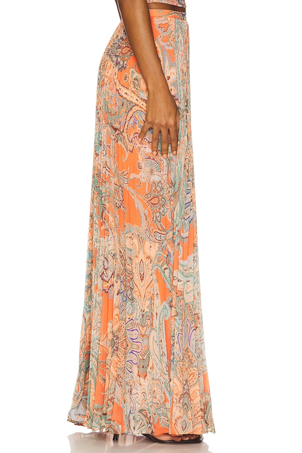 Torin Pleated Maxi Skirt - 3