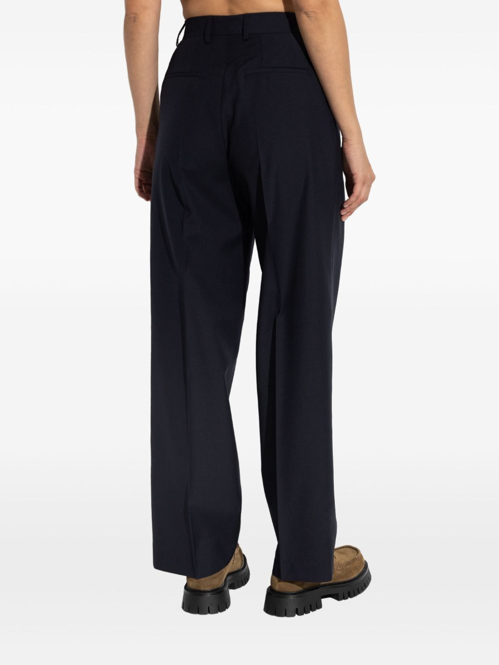 pleated-front trousers - 4