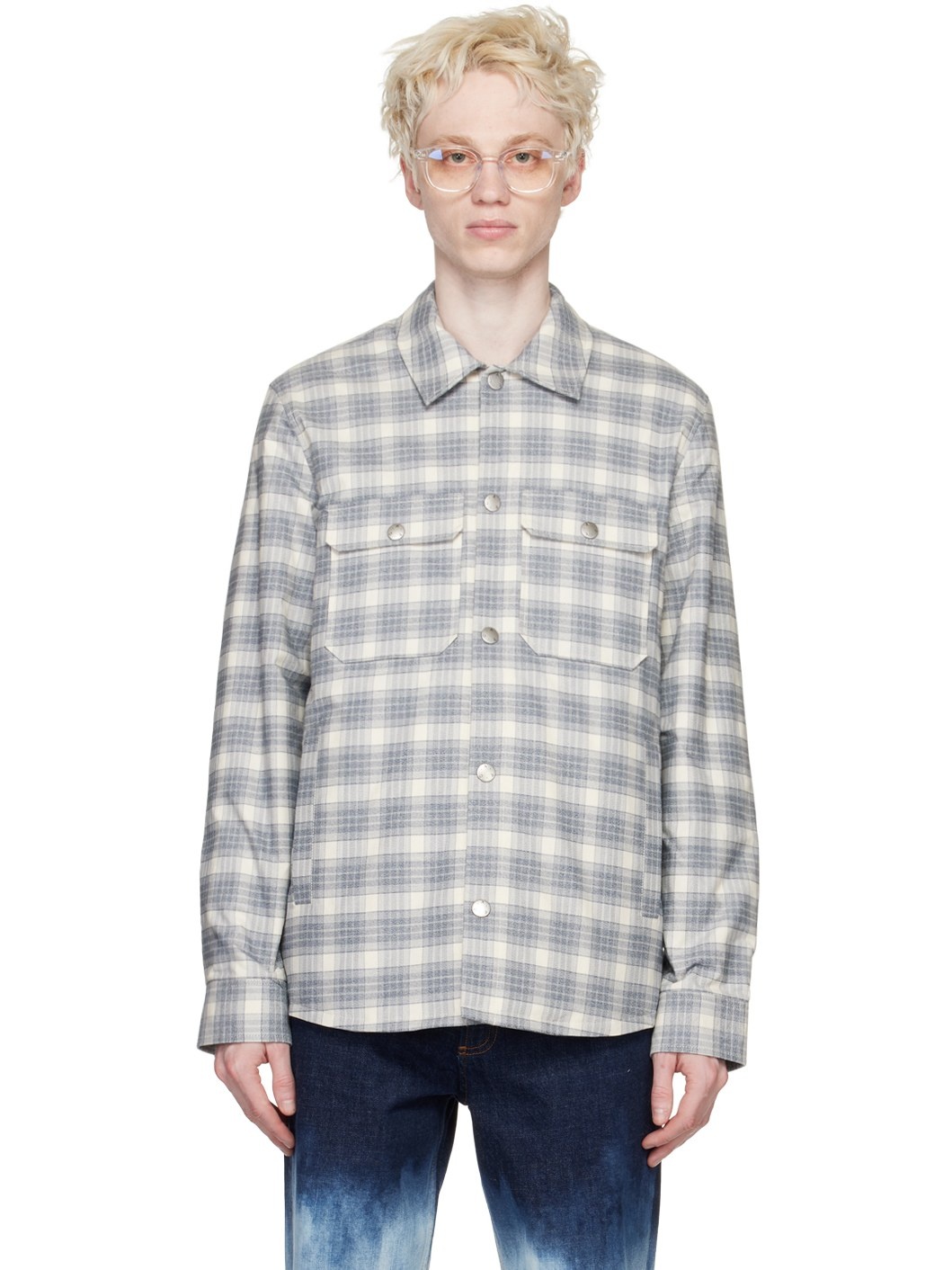 Off-White & Gray Alex Jacket - 1