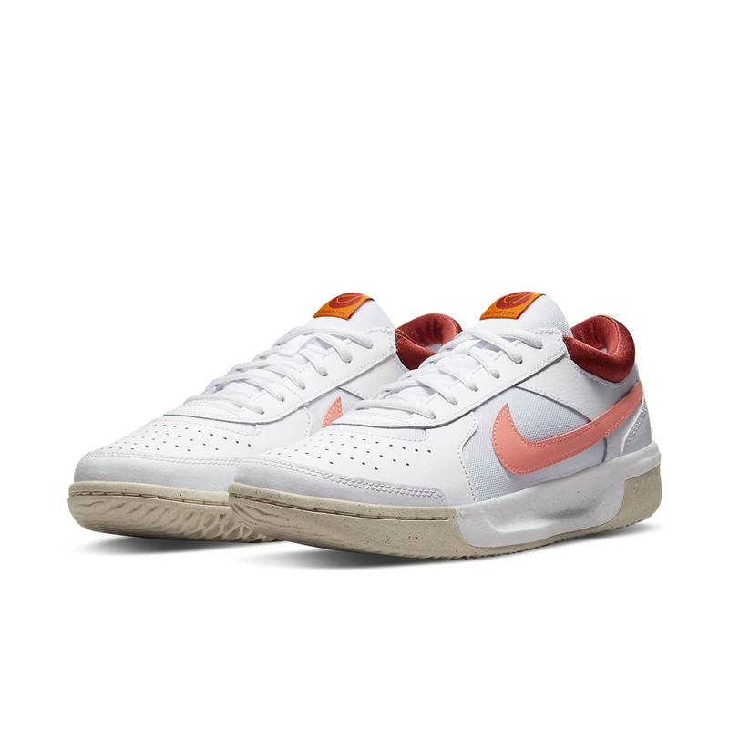 (WMNS) Nike Zoom Court Lite 3 Low-Top Tennis Shoes White/Pink DH1042-116 3