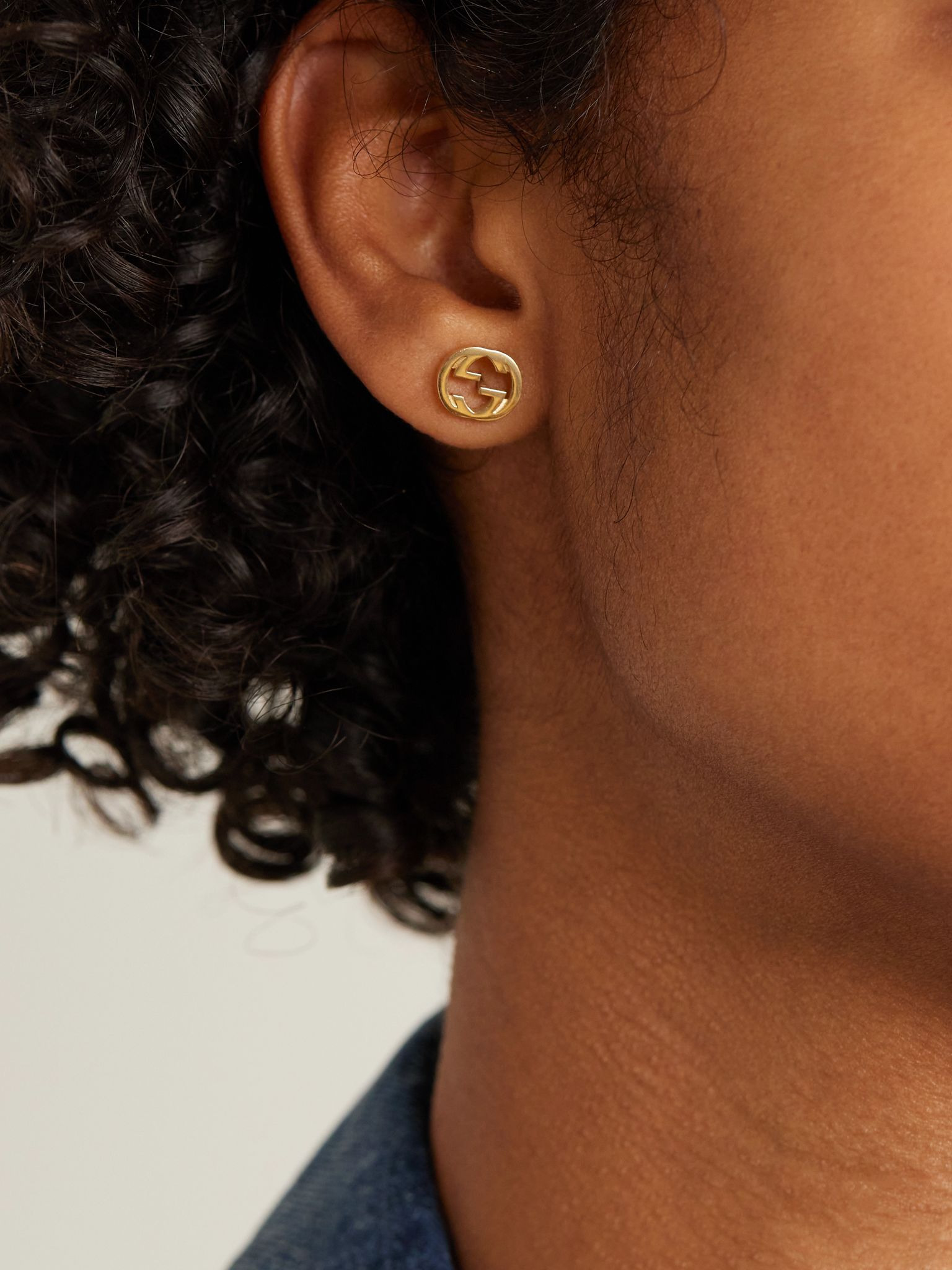 Interlocking G 18-karat gold earrings Gold - 2