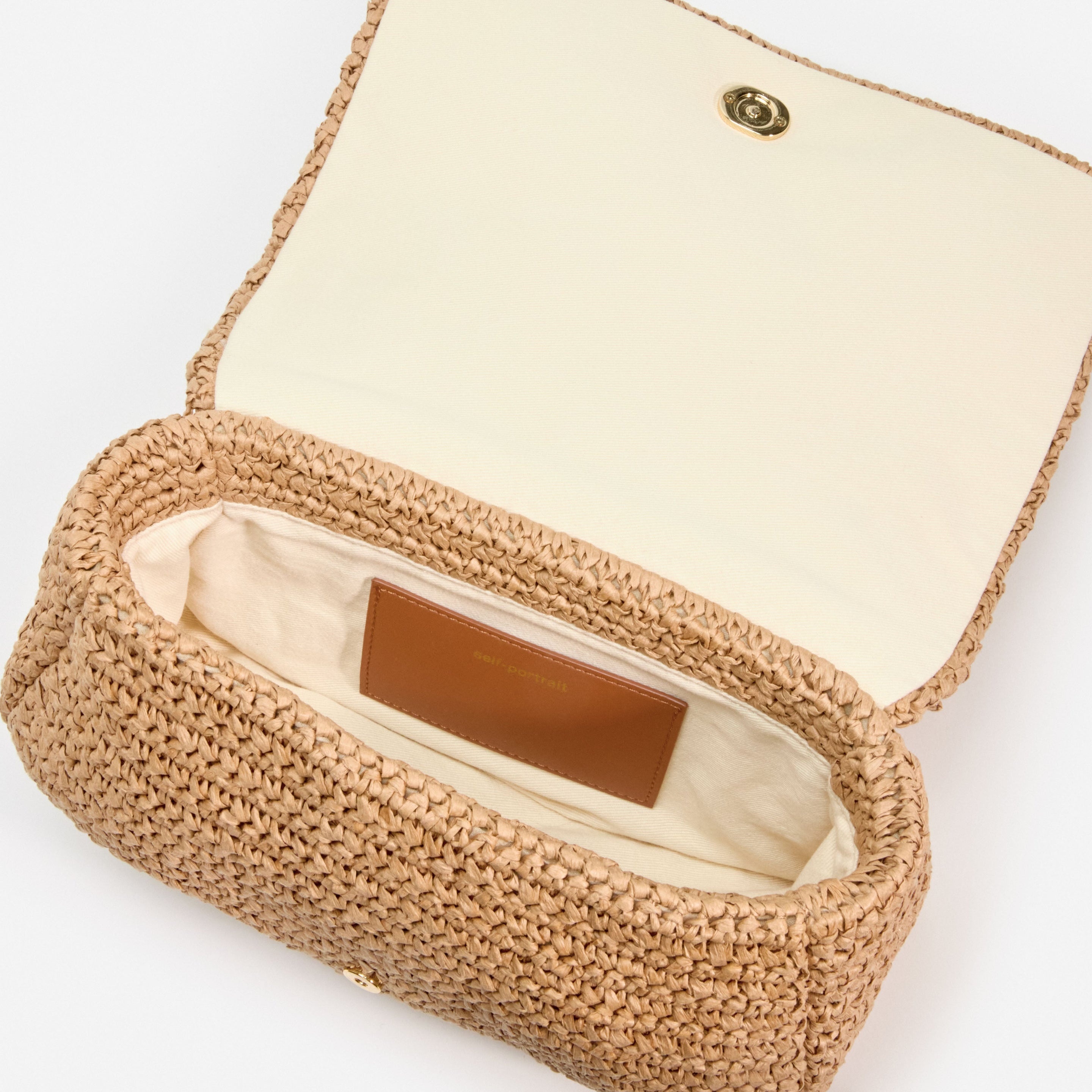 Raffia Bow Charm Shoulder Bag - 4