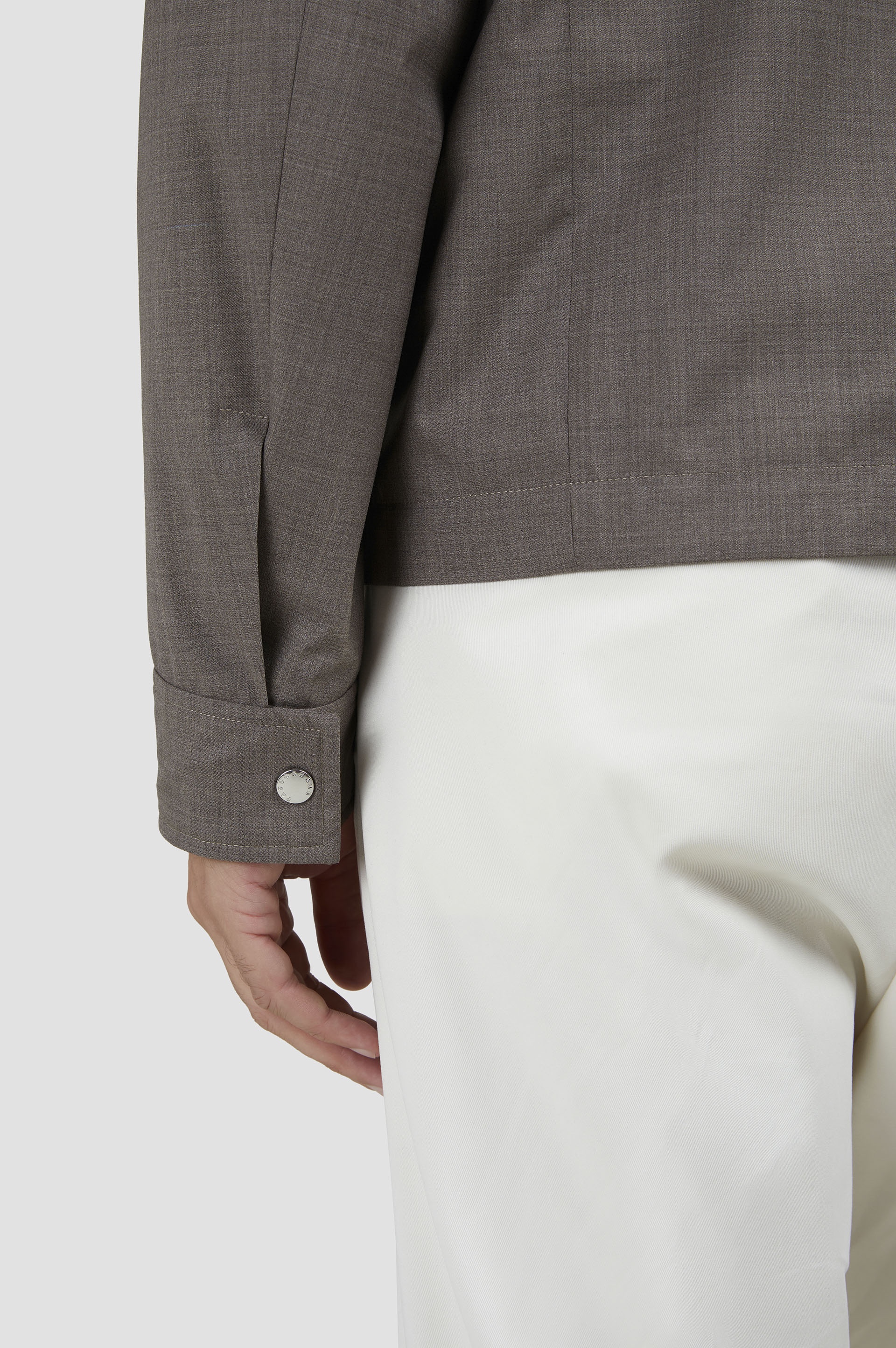 WOOL AND SILK BOMBER - 5