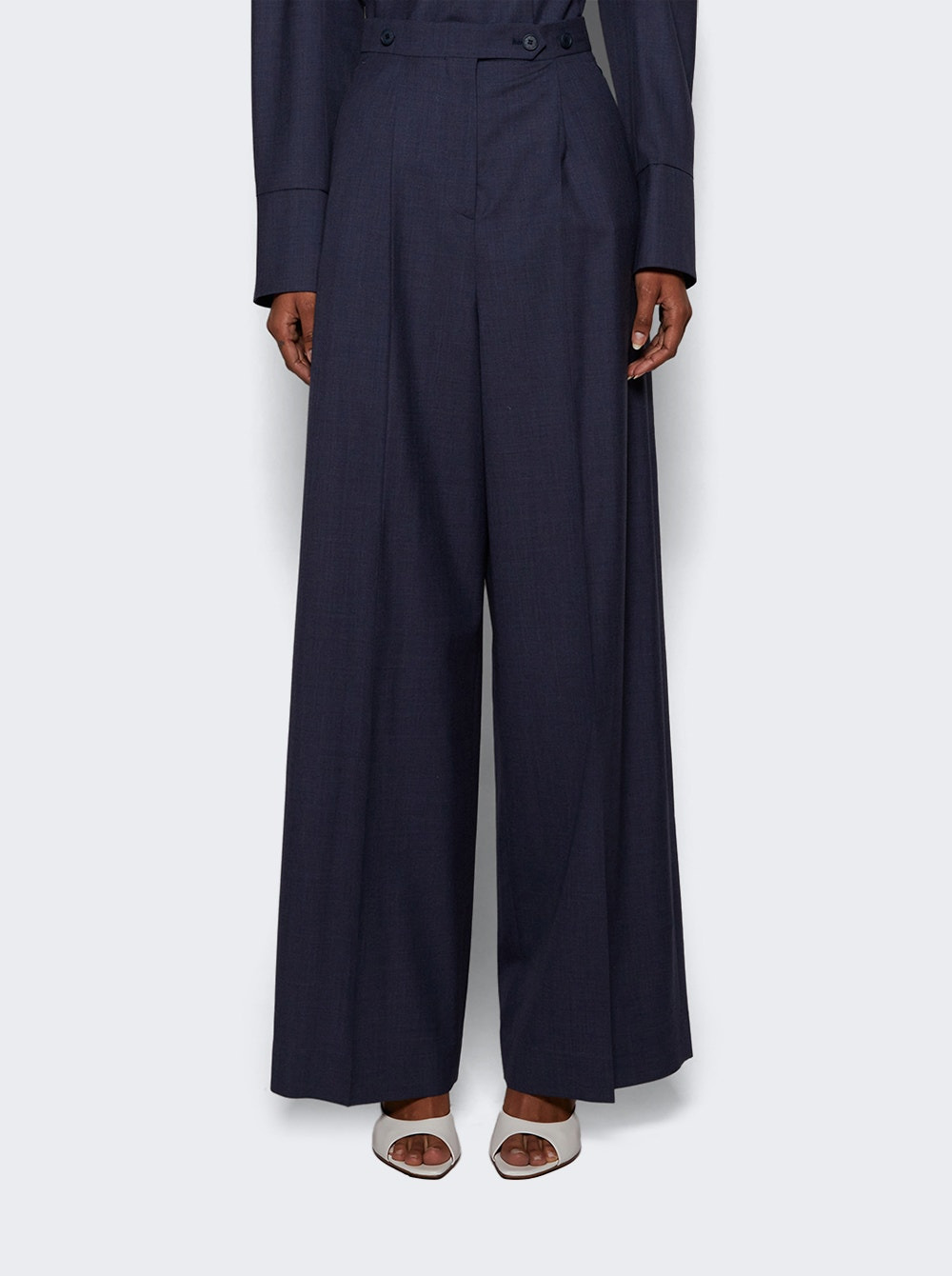 Pleated Pants Denim Blue - 2