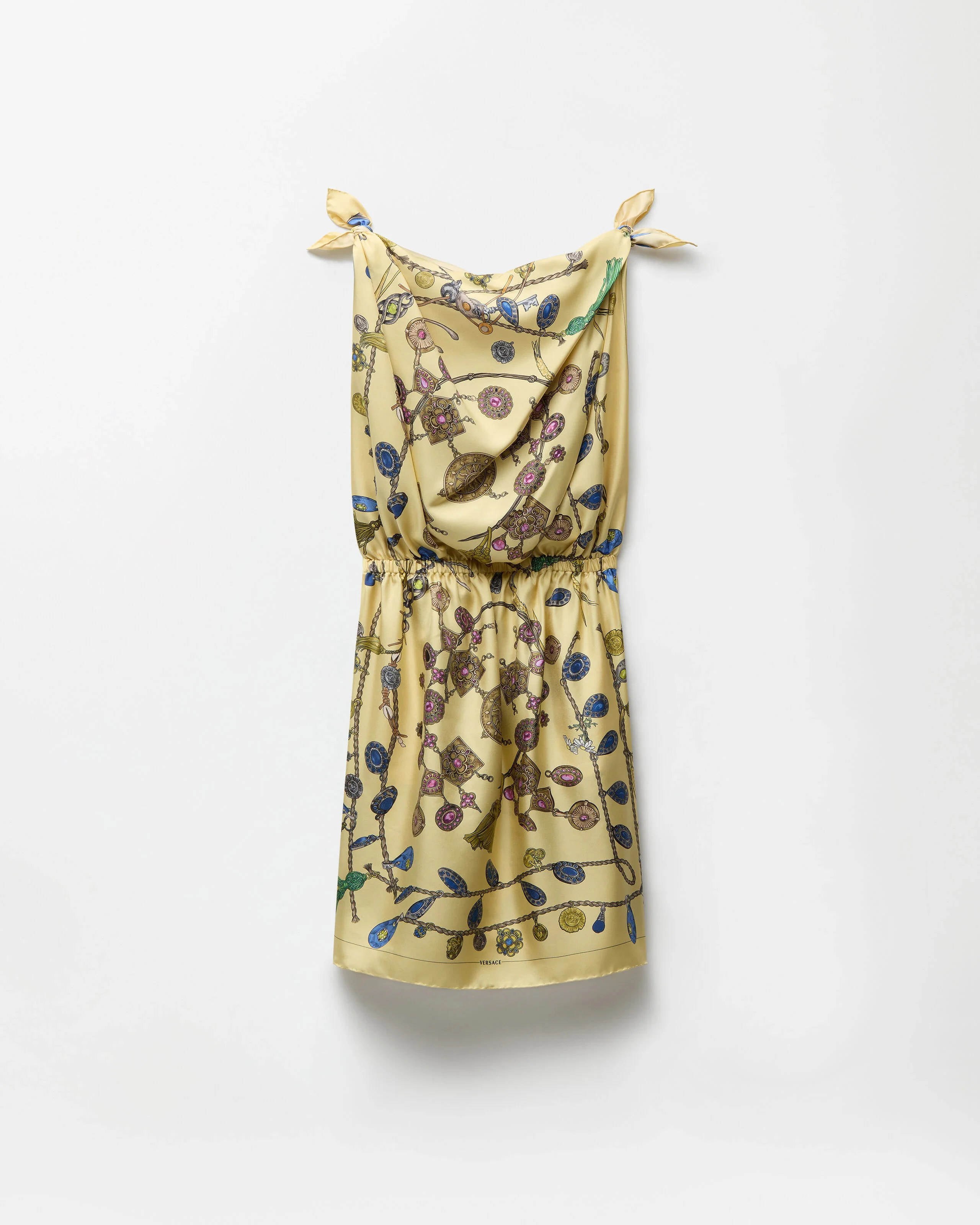 Printed Silk Twill Midi Dress - 1