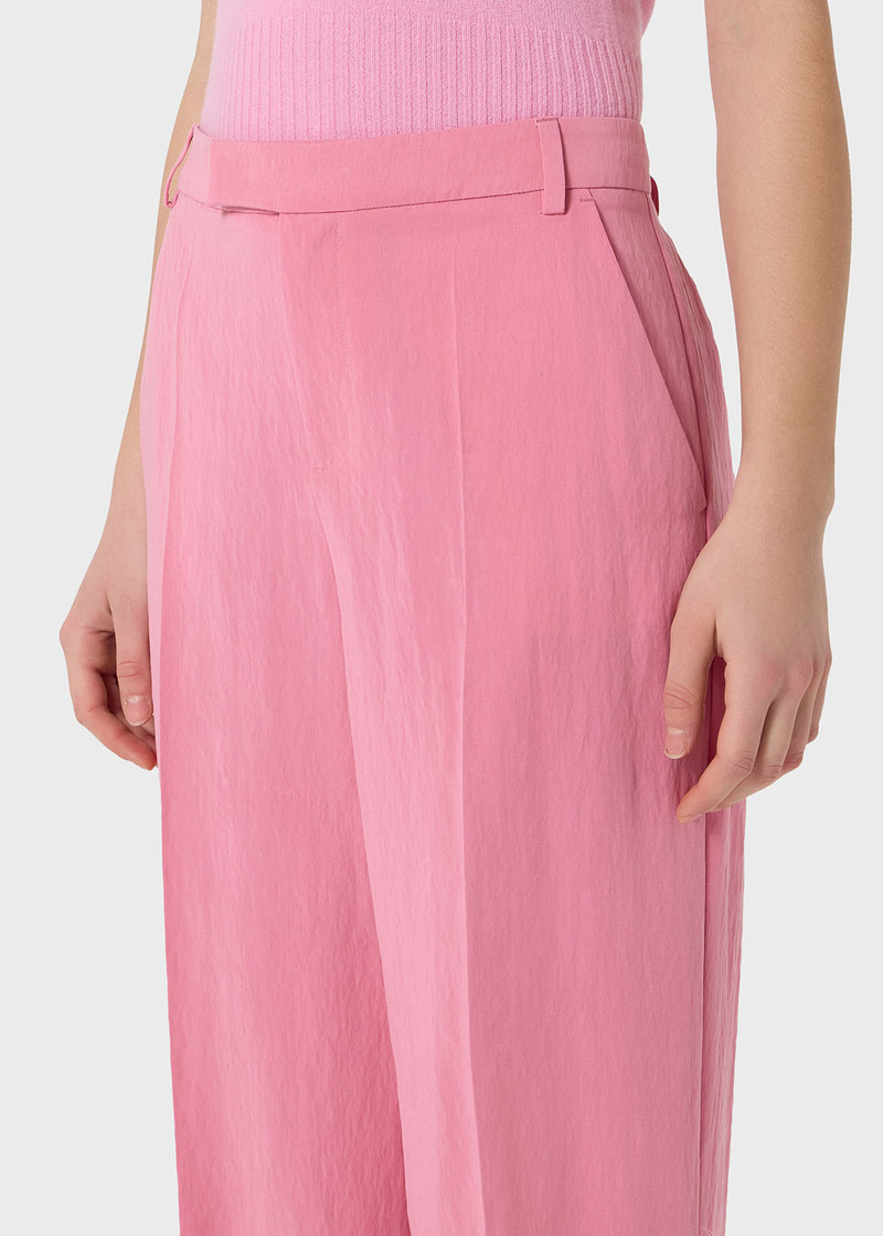 WIDE-LEG PANTS IN GABARDINE 5