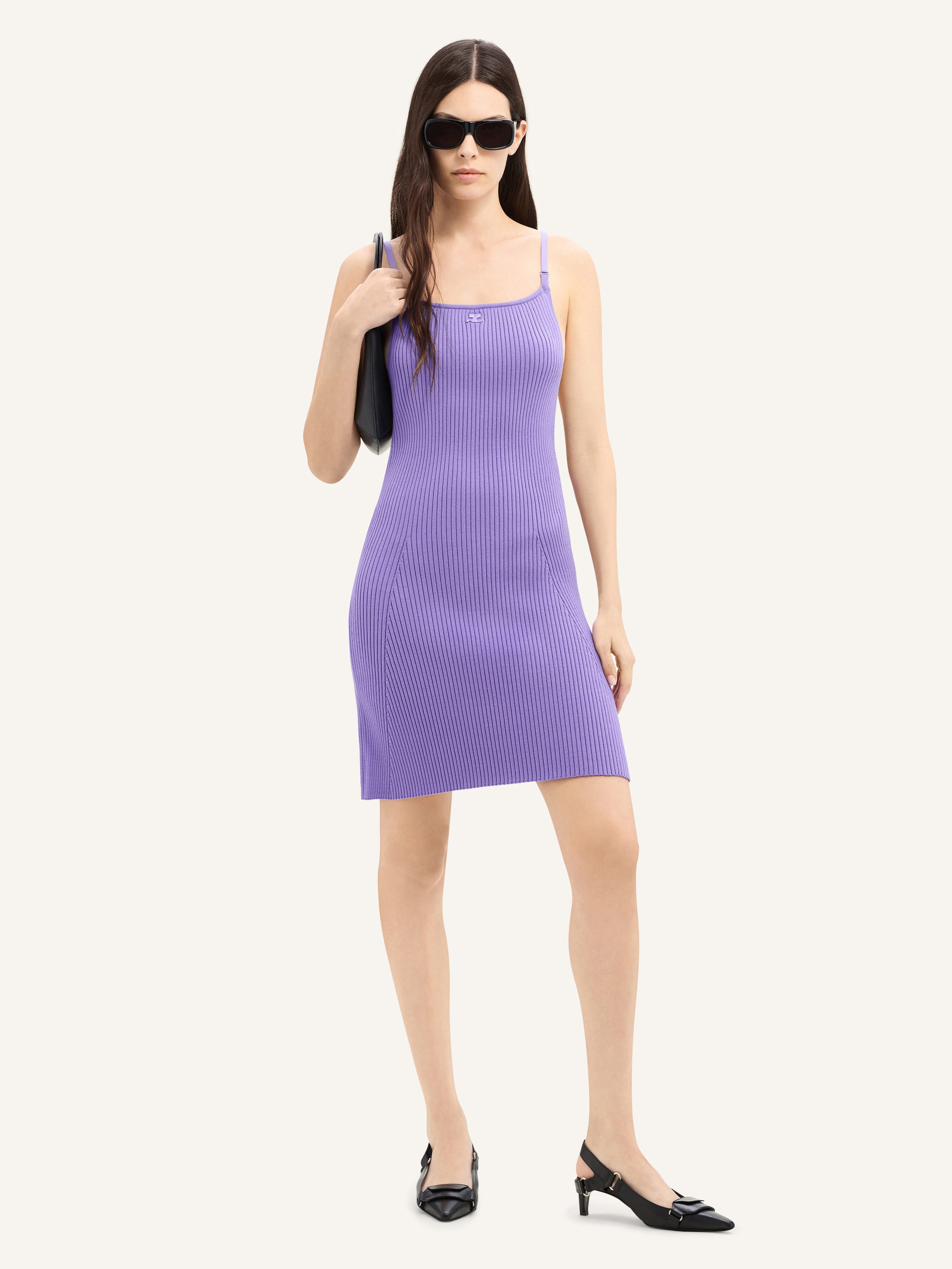 RIB KNIT MINI DRESS - 2