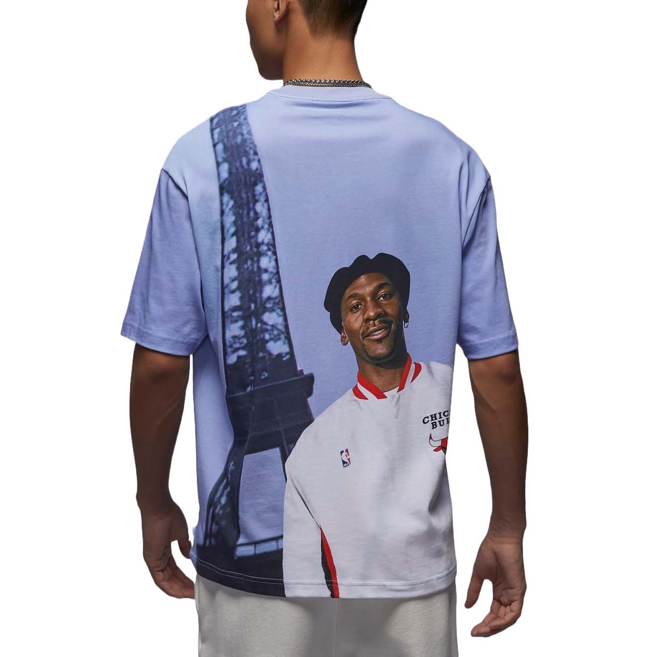 Air Jordan Graphic T-shirt Asia Sizing 'Blue' FZ1909-085 - 2