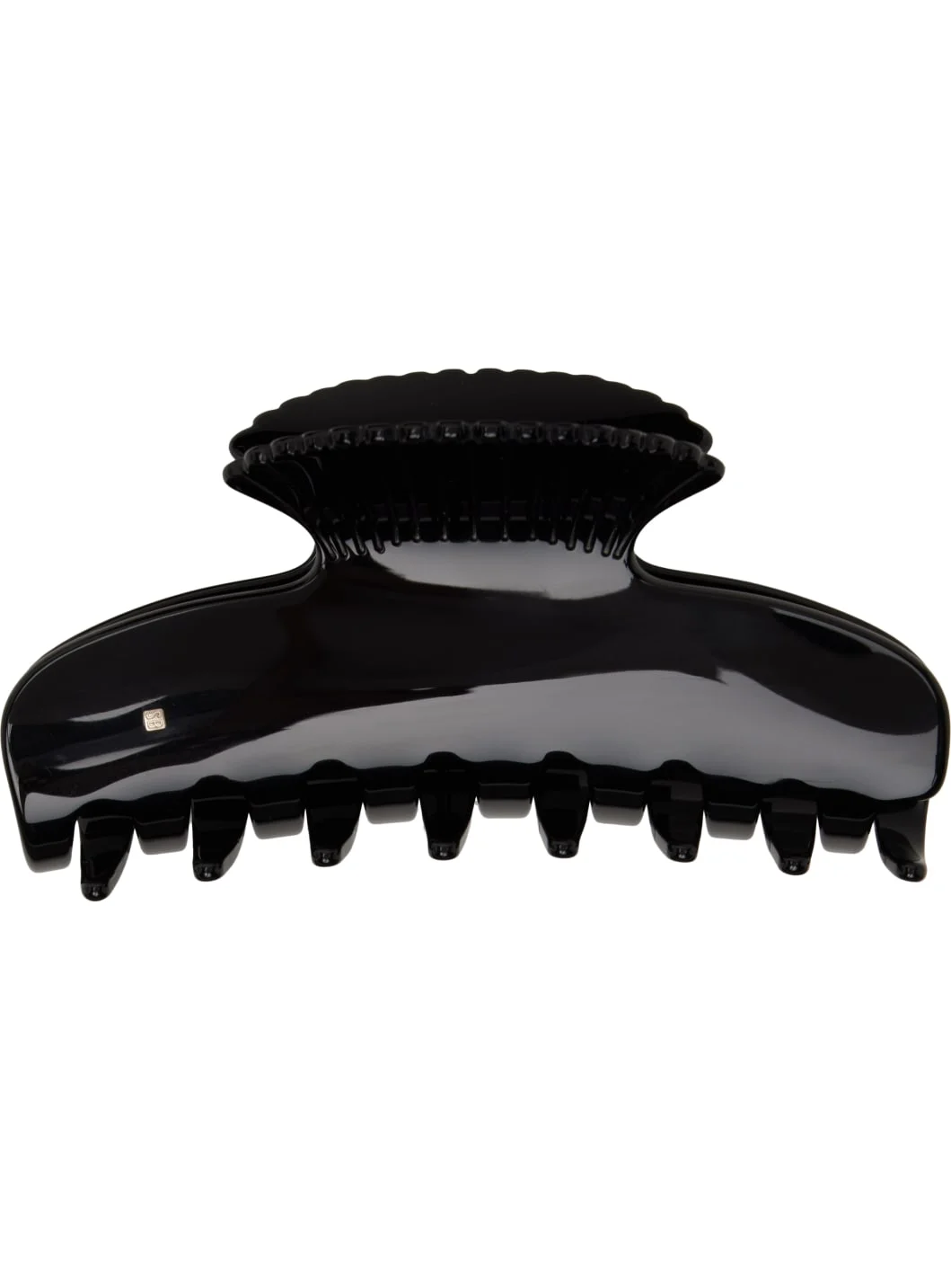 Black Fan Shell Claw Clip - 1