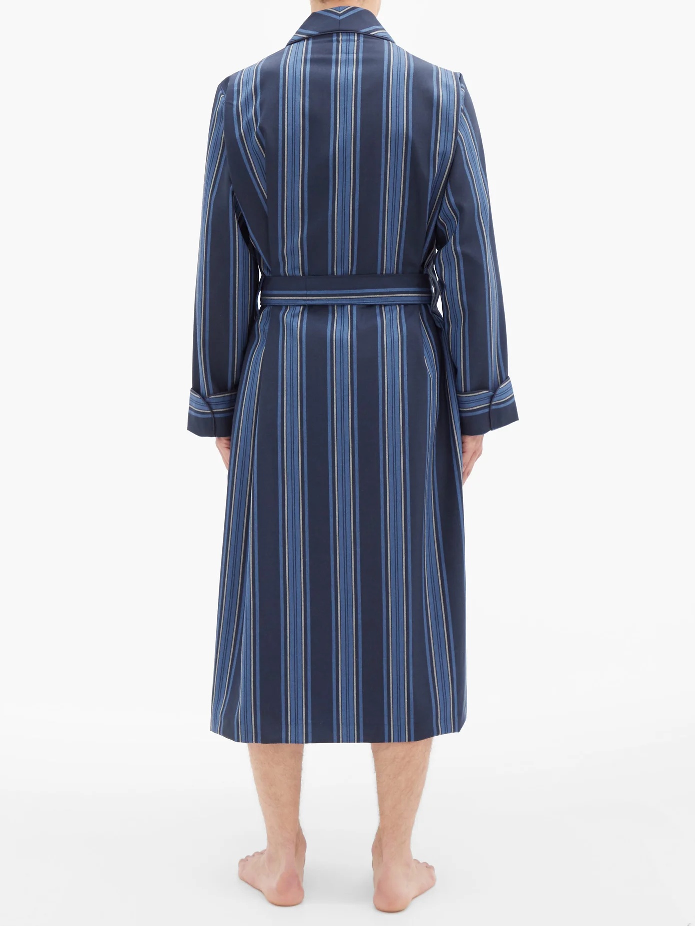 York striped wool robe - 5