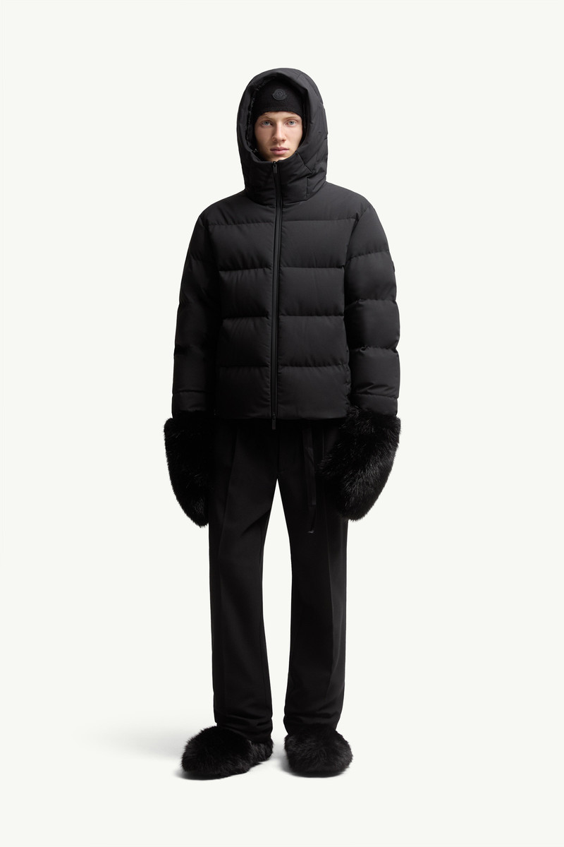 Moncler Languedoc Hooded Short Down Jacket outlook