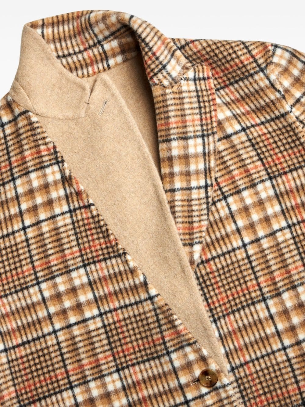 reversible single-breasted coat - 7
