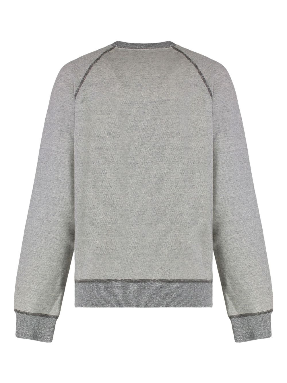 ribbed crew-neck sweatshirt - 2