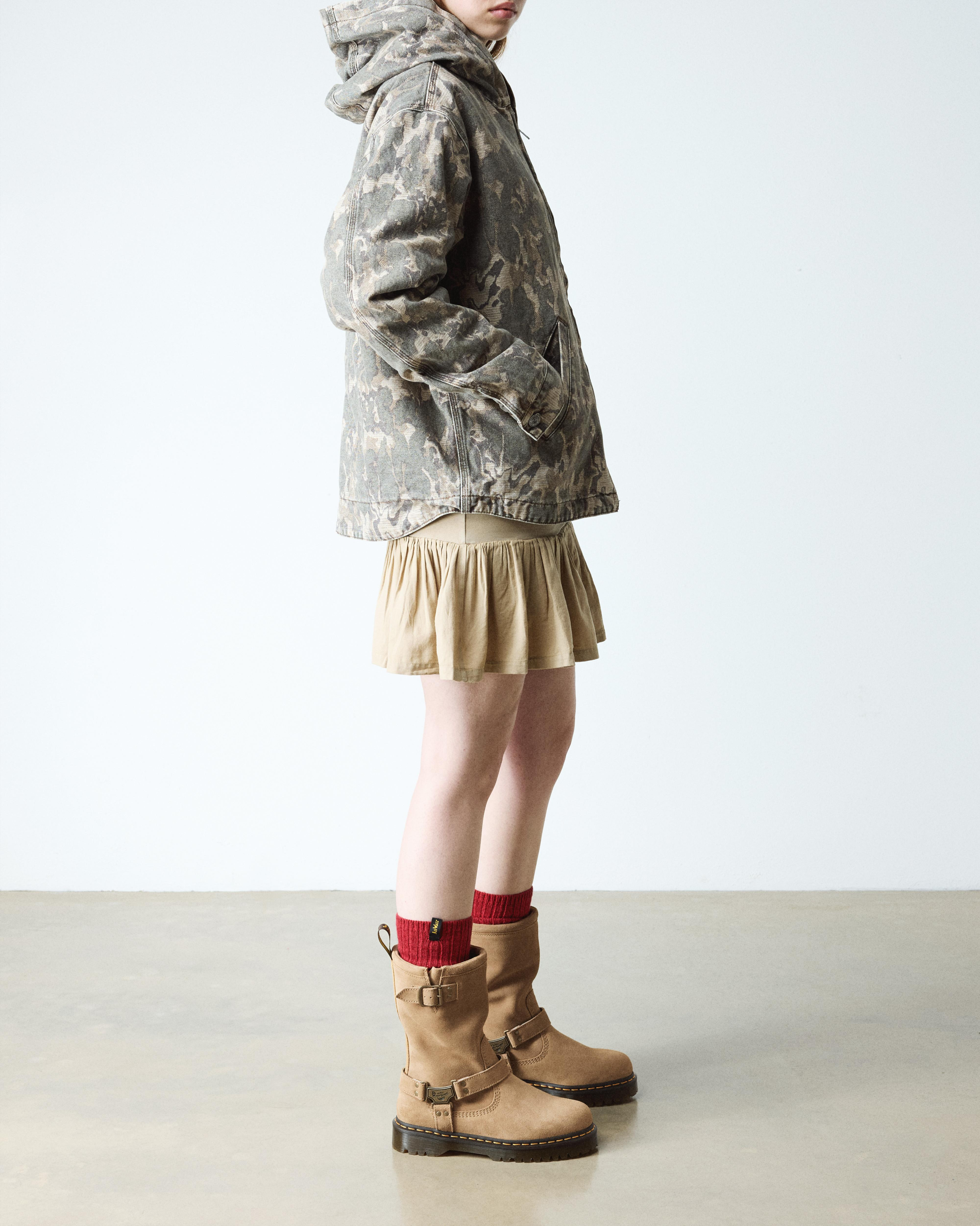 ANISTONE HI SUEDE BIKER BOOTS - 2