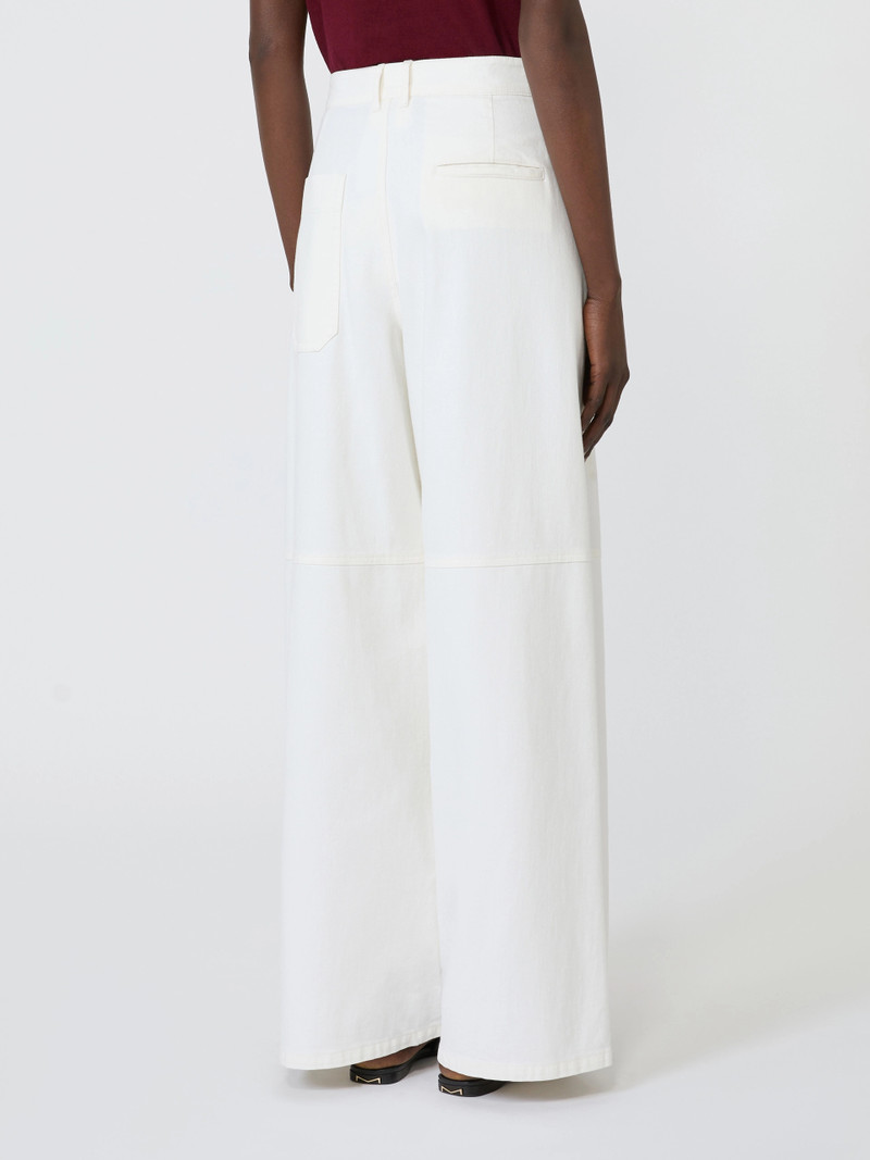 ELLISSE Cotton bull trousers - WHITE 4