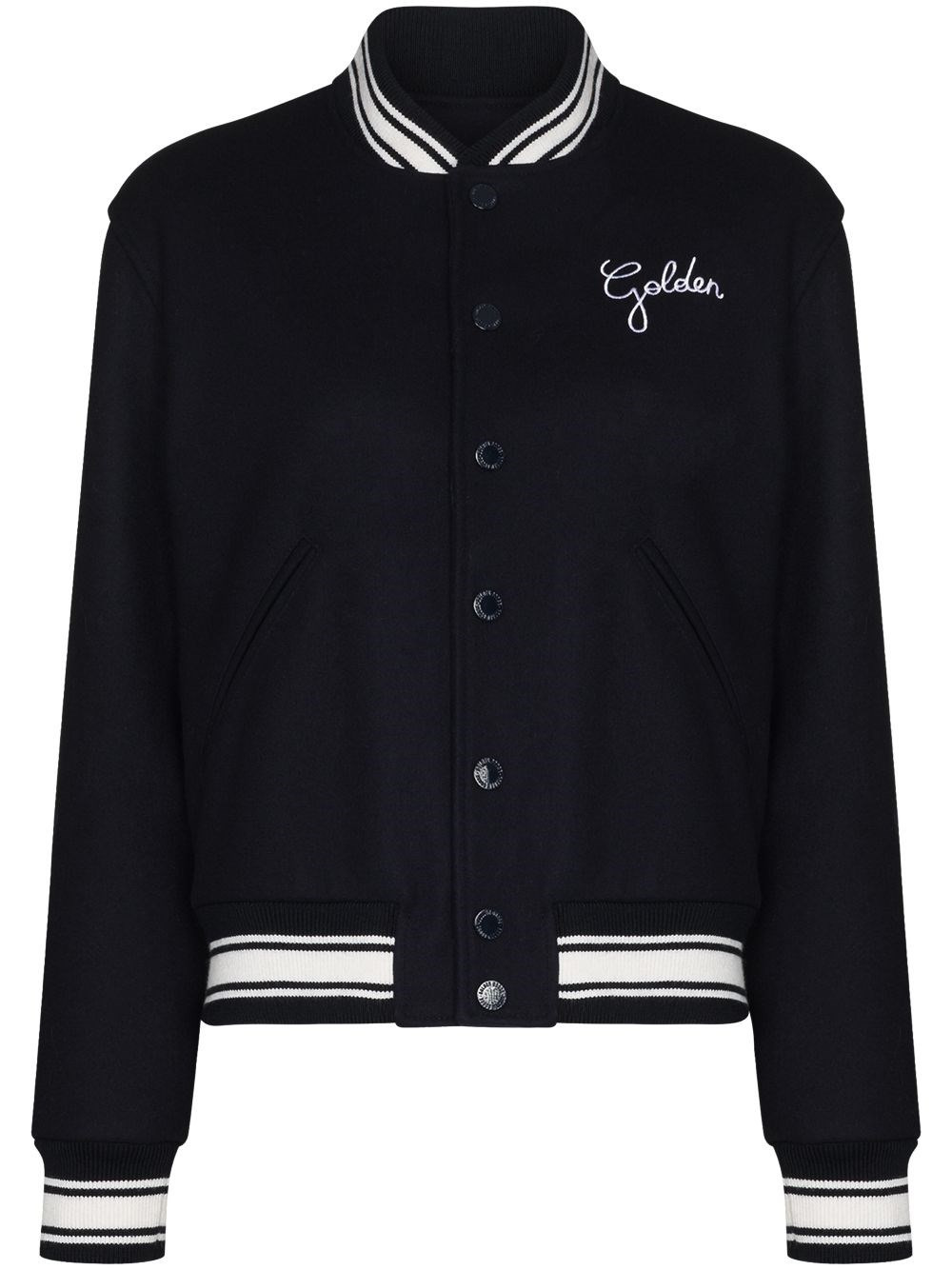 Logo wool bomber jacket - 1