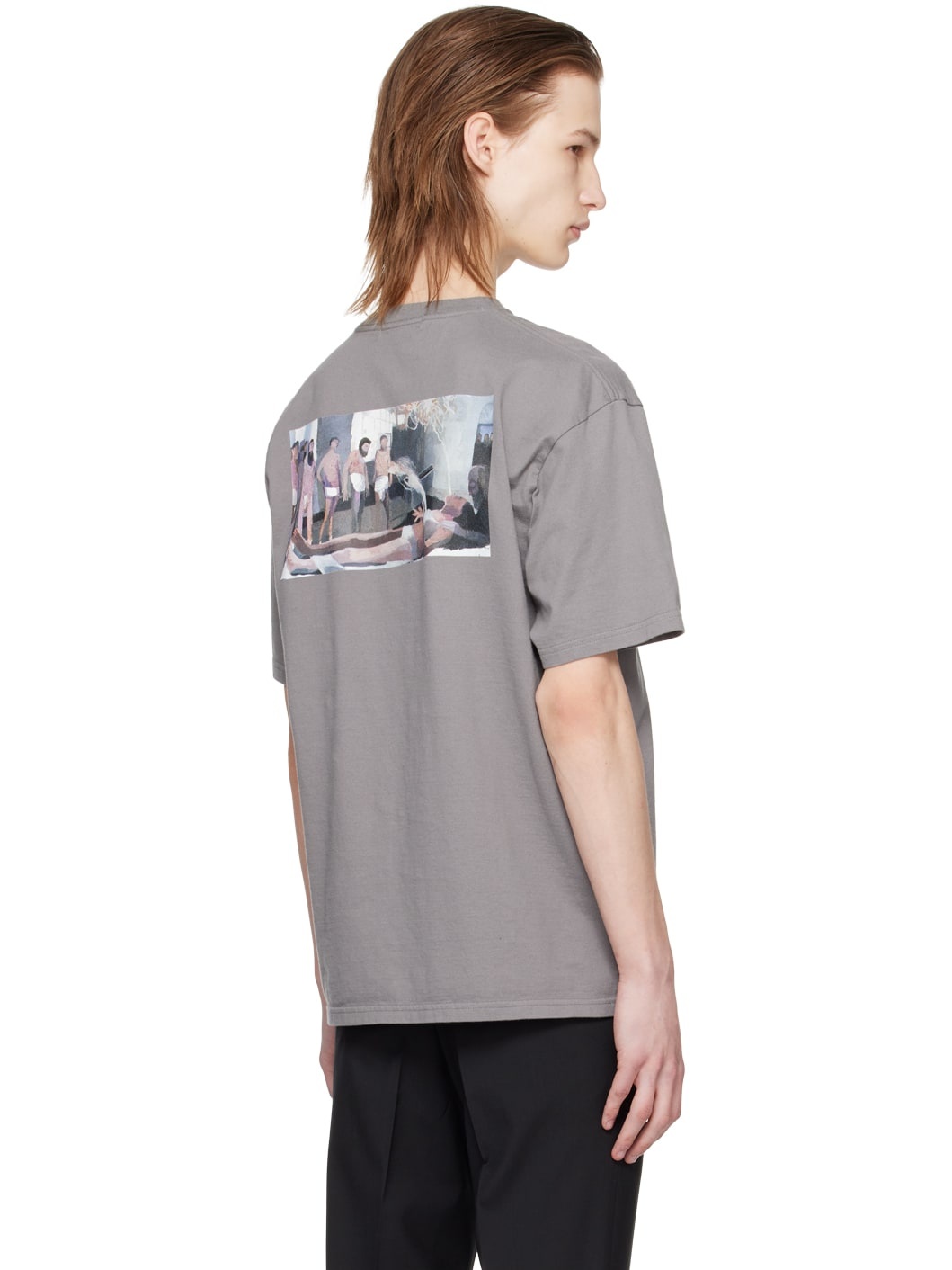 Gray Printed T-Shirt - 3