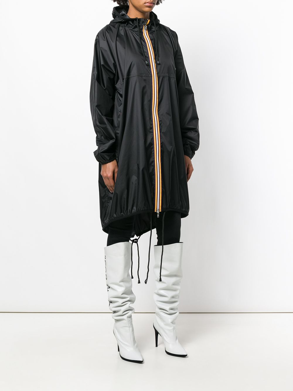 X K-Way oversized zipped coat - 3